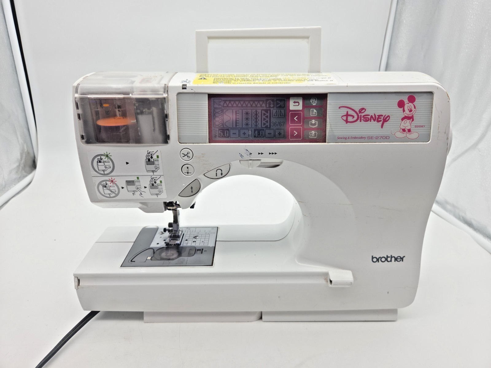 Brother SE-270D Computerized Sewing Embroidery Machine Powers On UNTESTED PARTS