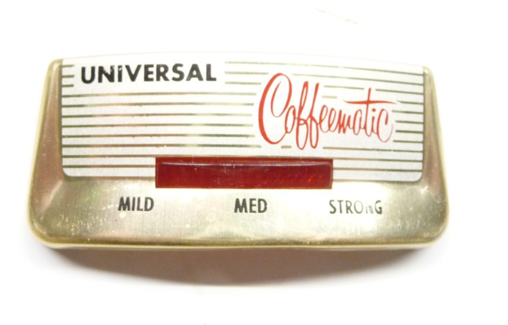 Universal Coffeematic Percolator 4470 Red Indicator Light Emblem Nameplate