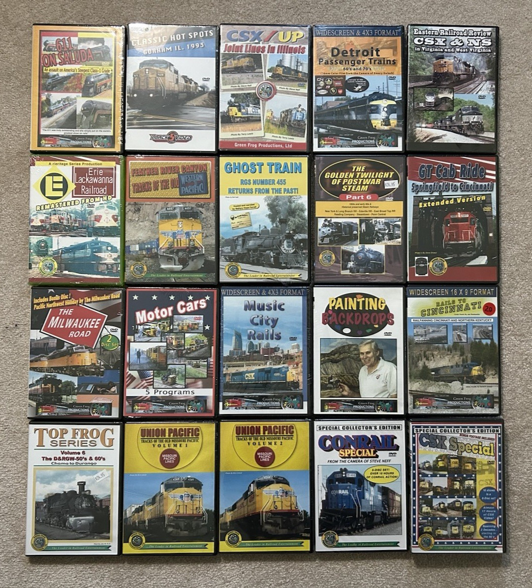 NEW Railroad DVDs and Blu-Rays by Green Frog