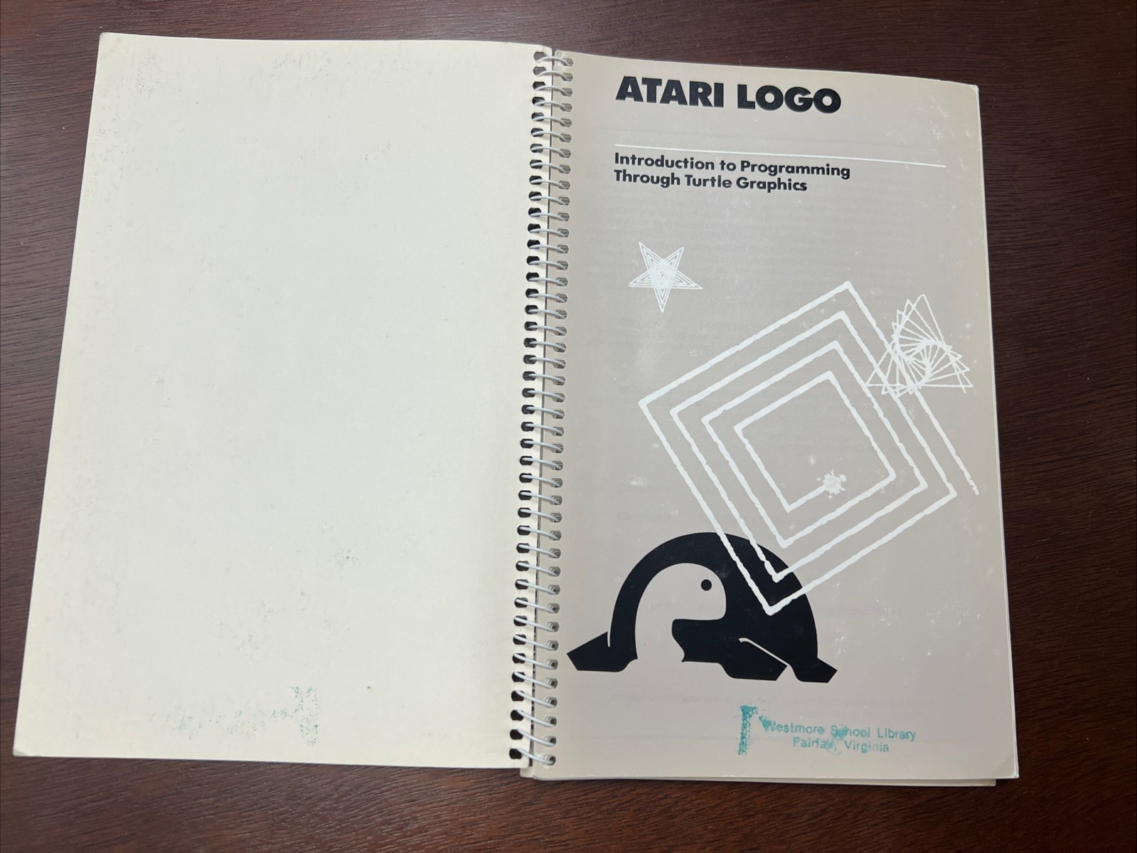 Vintage 1983 Atari Logo Manuals: Introduction to Programming & Reference Manual
