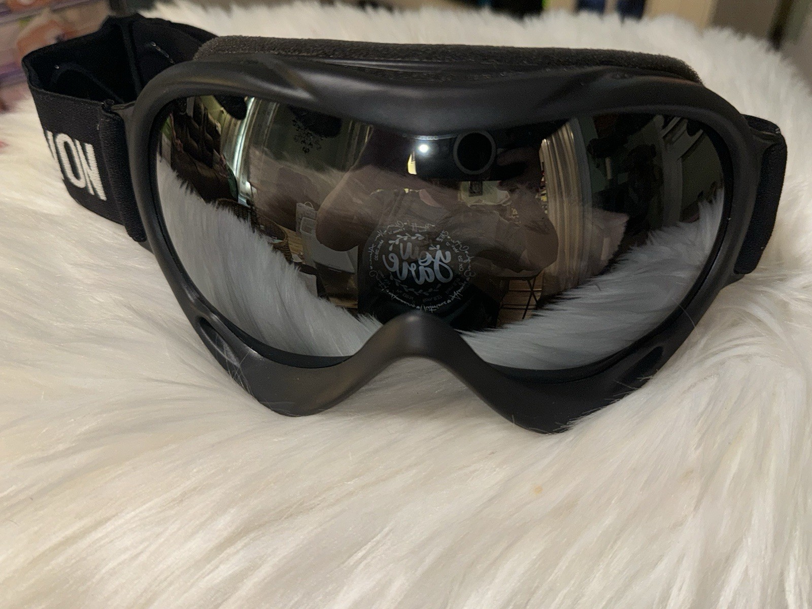 Elevon Ski Snowboard Goggles for Men Women Adult UV Protection Black