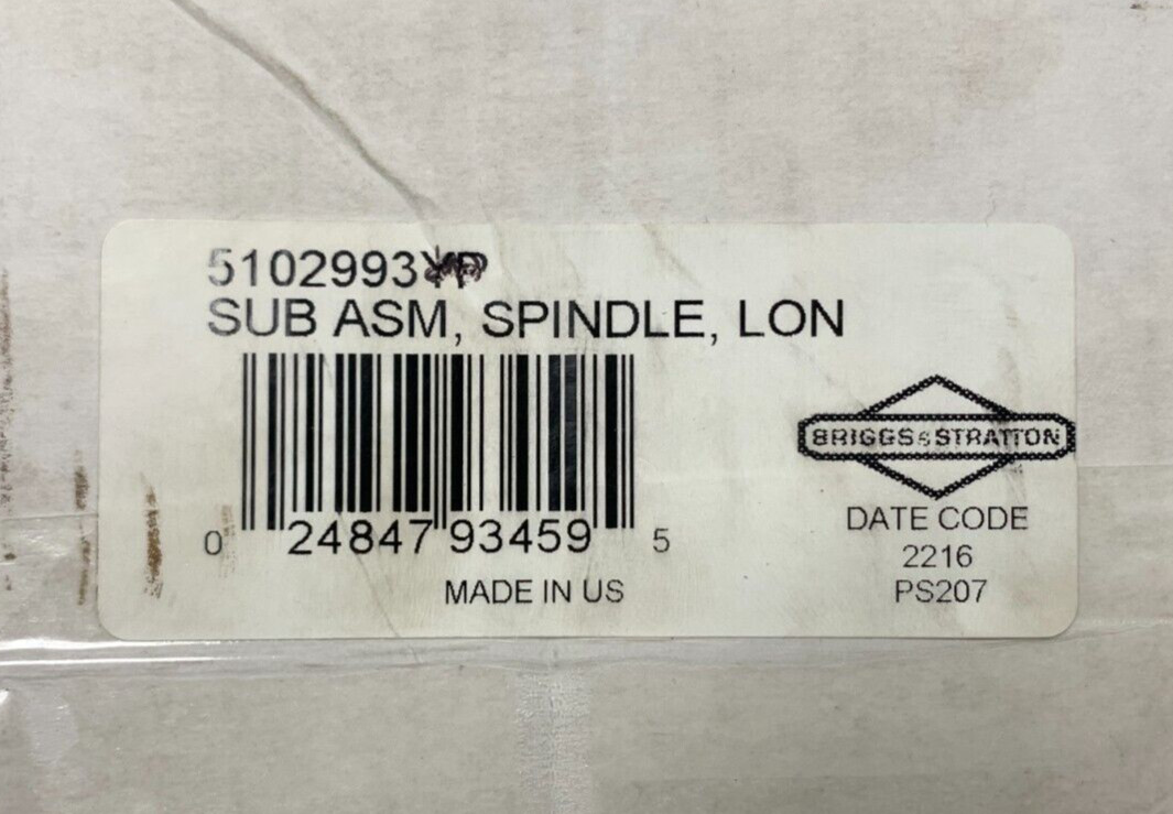 Ferris Spindle Subcomponent Assembly 5102993 5102993YP Fits Simplicity