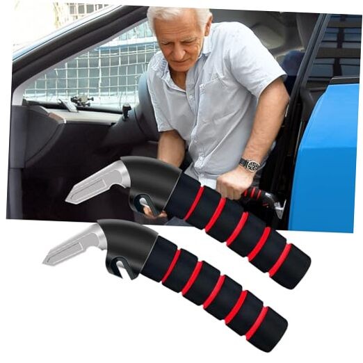 Car Handle Assist for Elderly Car Door Handle, Mobility Car Assist 2Pack - Red