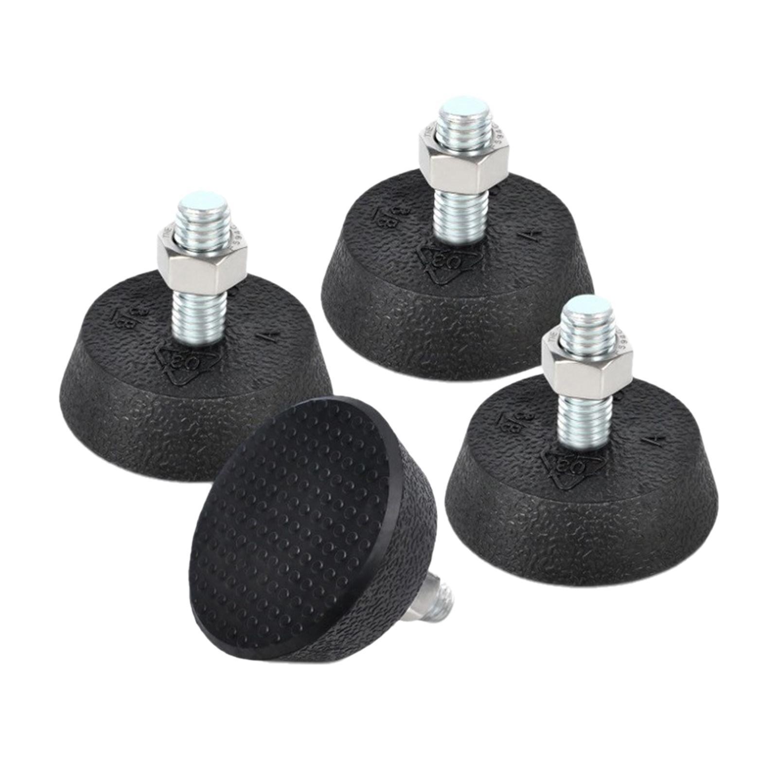 4x Exercise Bike Support Foot Pad Stabilizer Feet Noise Reduction Exercise