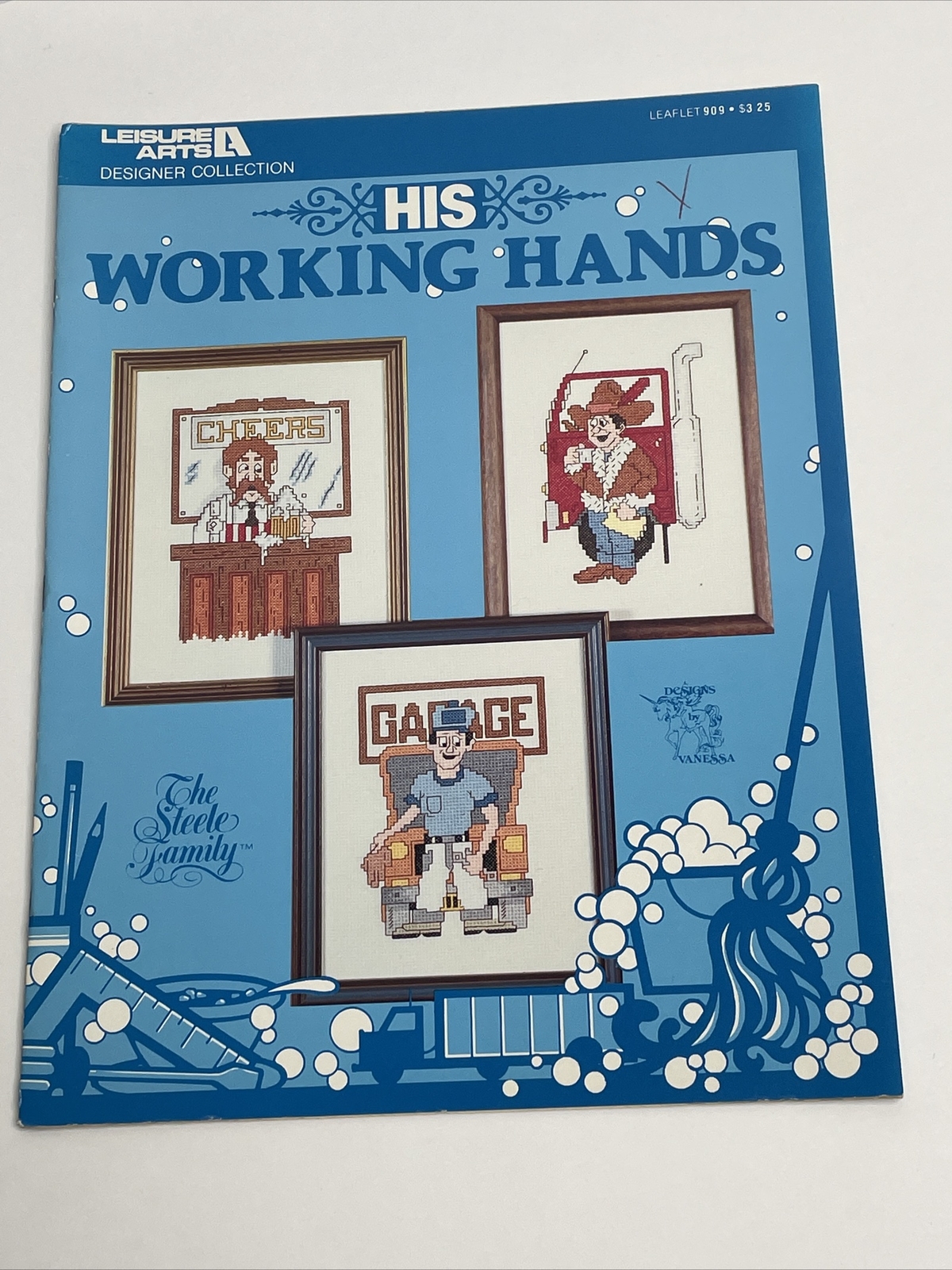 Leisure Arts His Working Hands Cross Stitch Pattern 909