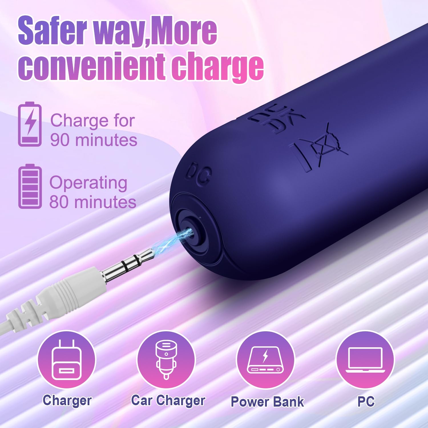 G Spot Bullet Vibrator, Waterproof Mini Silicone Stimulator, 10 Vibration Modes