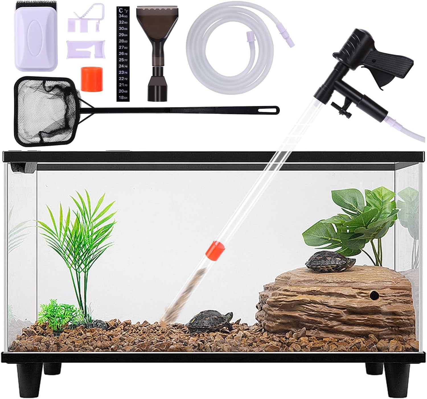Fish Tank Cleaner Kit Gravel Vacuum for Aquarium Aquarium Vacuum Cleaner