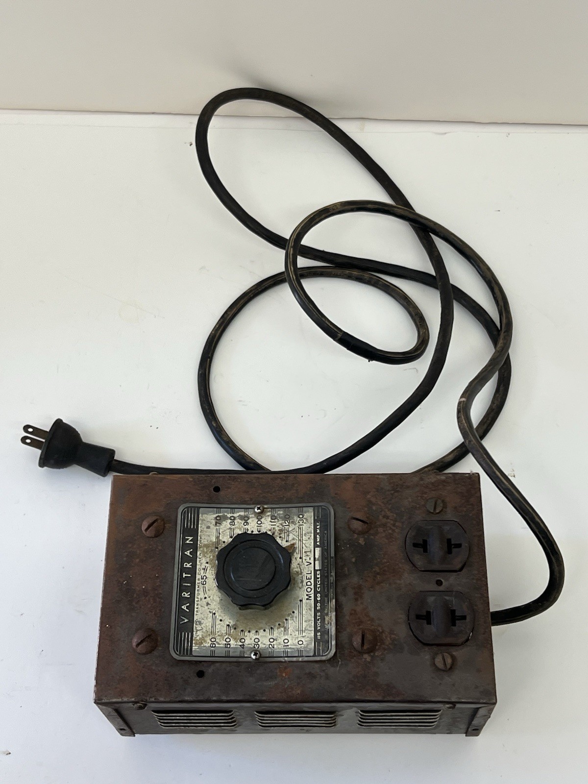 1940’s Varitran Model V-1 Variac Transformer - Untested