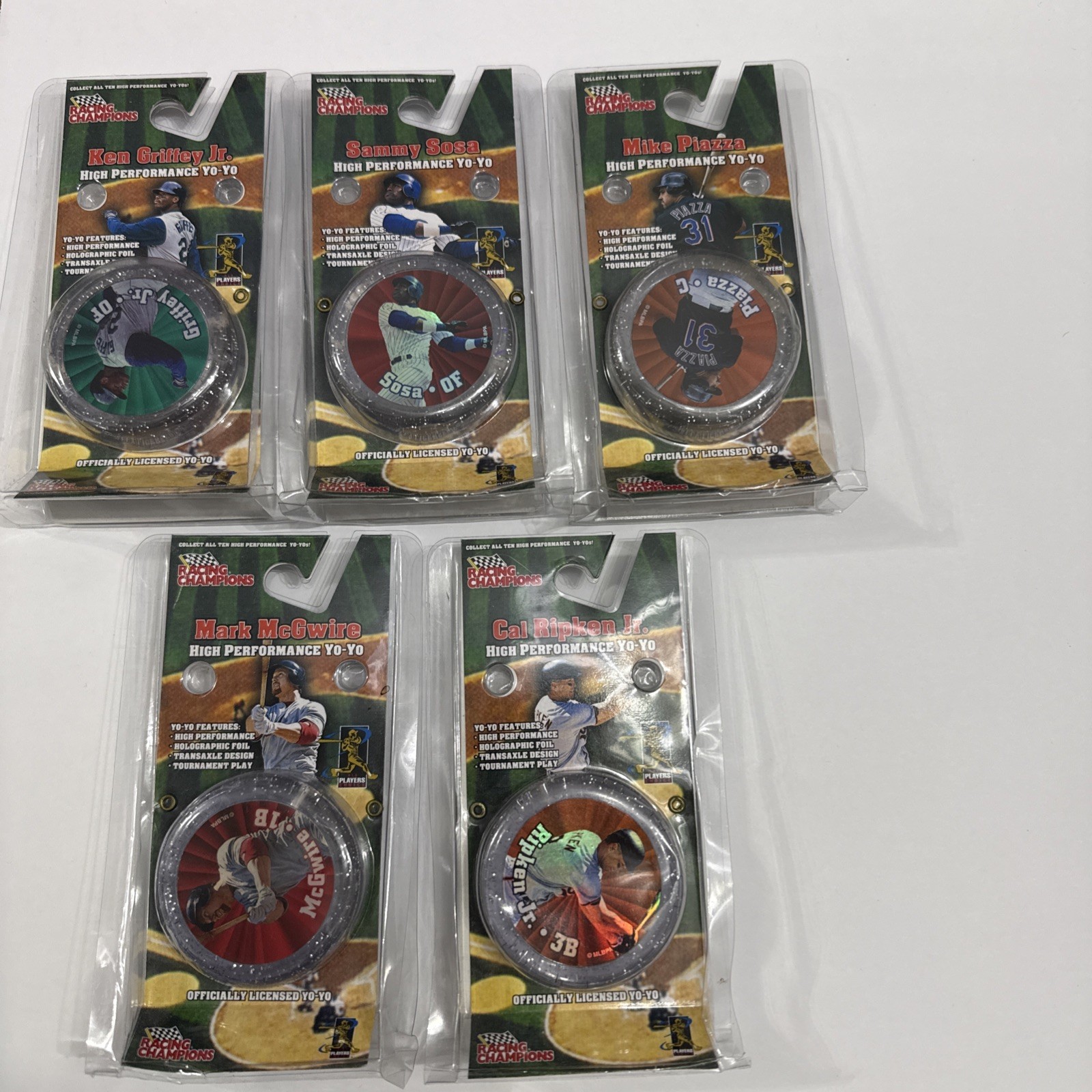 Racing Champ High Performance Yo-yo Lot Griffey,Ripken,McGwire,Sosa, Piazza