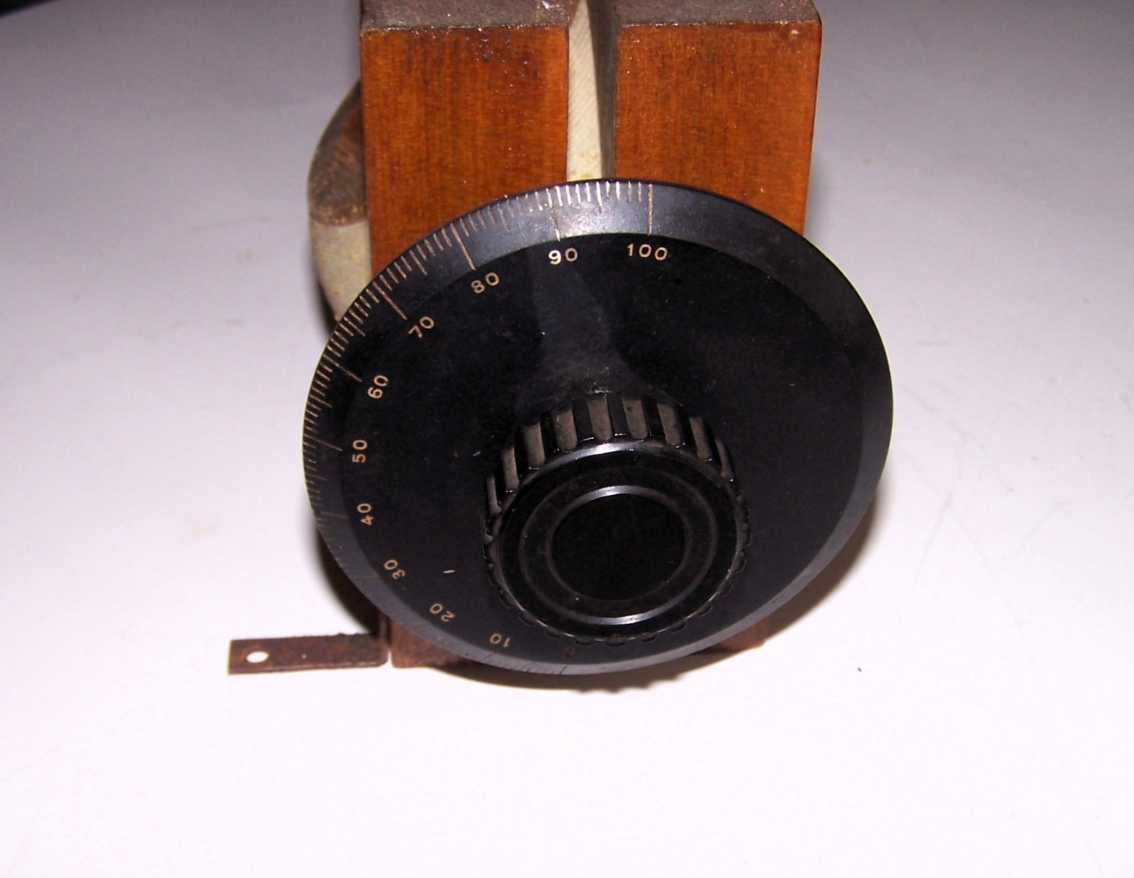 1920's Baldwin Tuning Coil Assembly With 0-100 Dial AndTerminal Thumb Screws