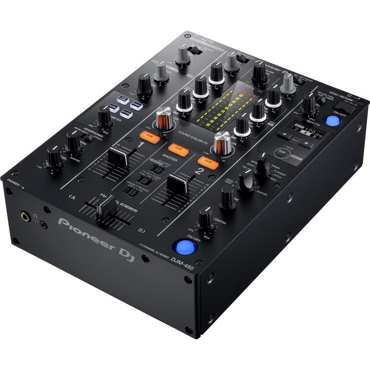 Pioneer DJ DJM-450 2-Channel DVS Scratch Mixer with Built-In Effects