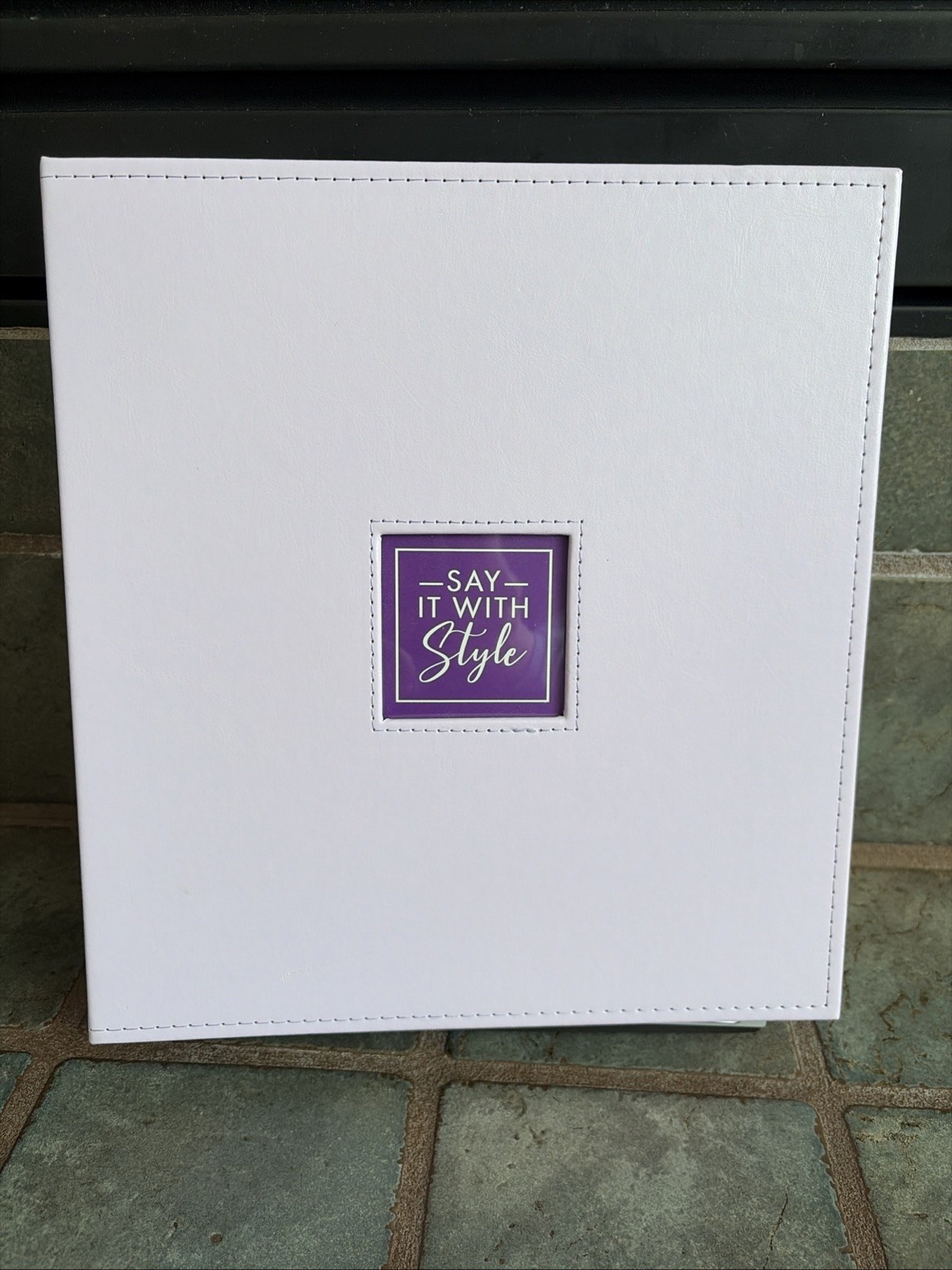 Crafters Companion “Say It With Style”Binder CC Sentiment Stamp/Die Set