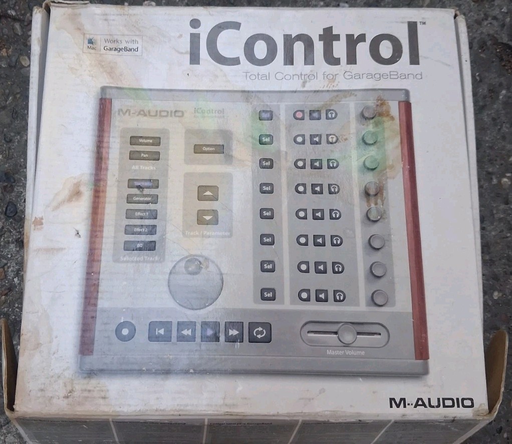 M-Audio iControl GarageBand Controller Surface -Needs Volume Nob And Fader W Box
