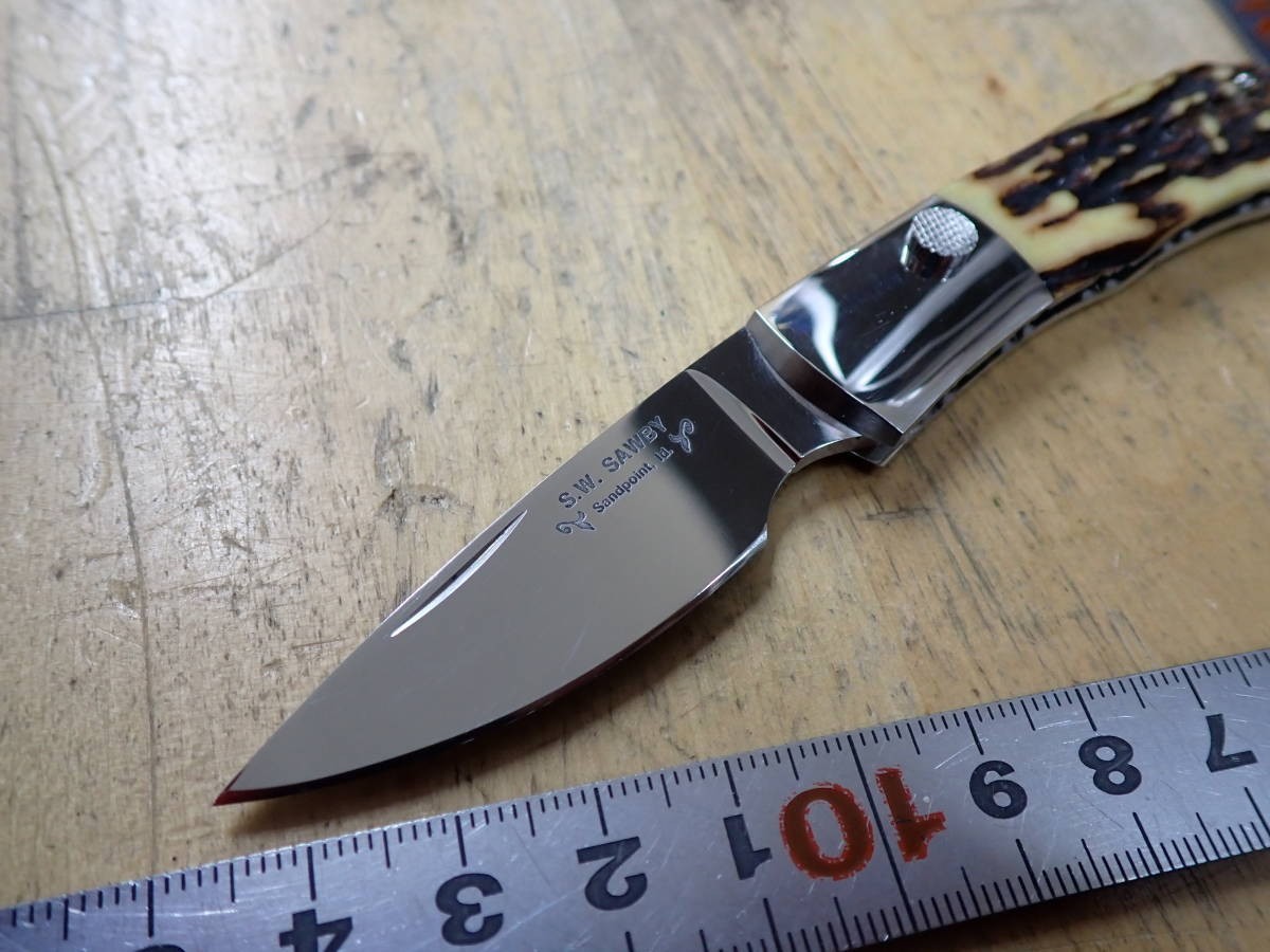S.W Scott Sawby Custom Knives Folding Kinfe