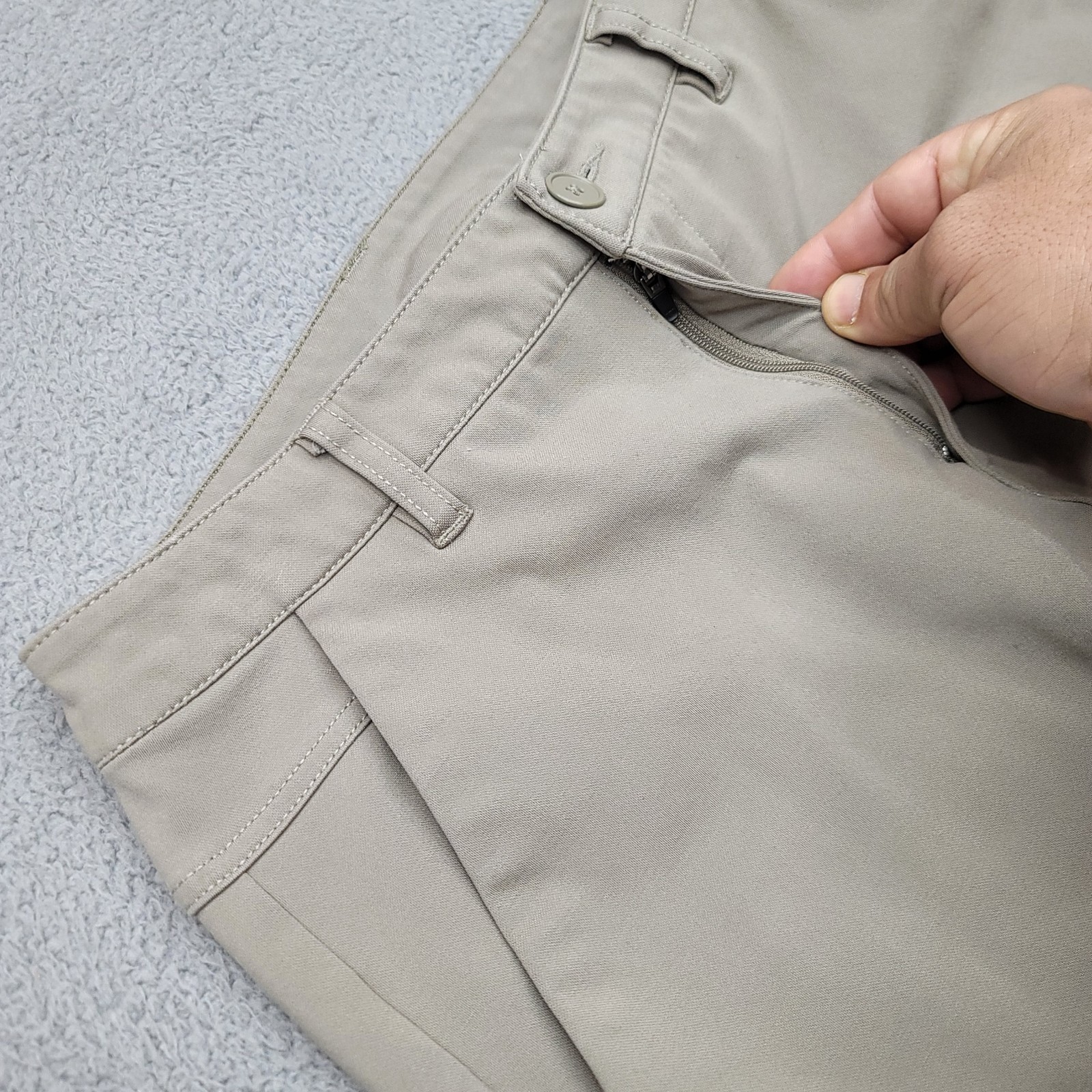 BYLT Premium Basics Jogger Pants Size 28 Tan Khaki Performance Stretch *Read