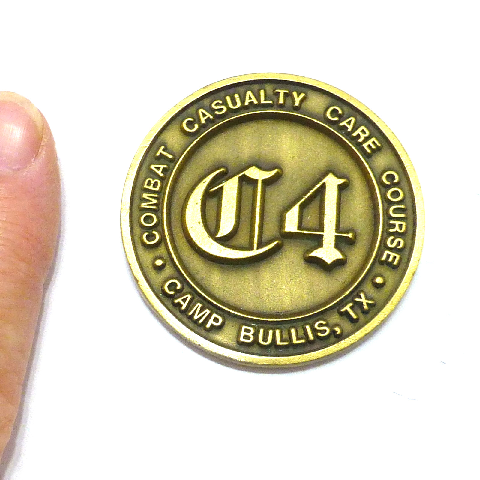 Combat casualty care course Camp Bullis Texas army air force navy challenge coin
