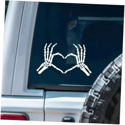 Skull Hand Car Stickers, Skull Hand Decals, Halloween Car Decorations, Funny