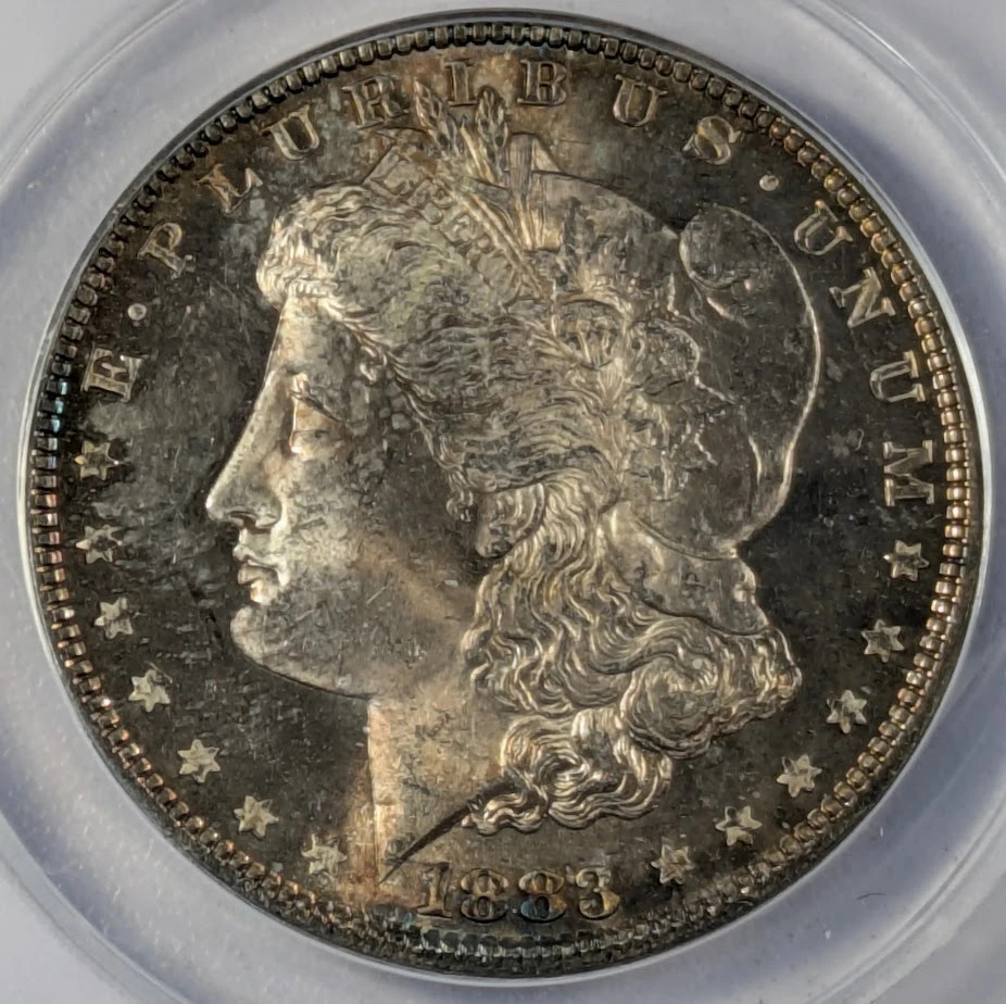 1883 Morgan Silver Dollar ANACS MS-65