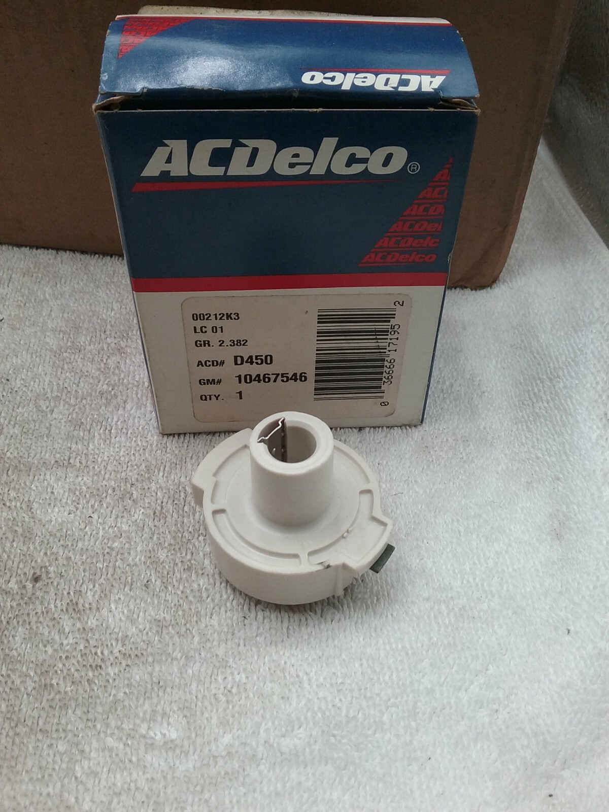 NEW ACDELCO D450 ROTOR, DISTRIBUTOR GM 10467546 GR 2.382