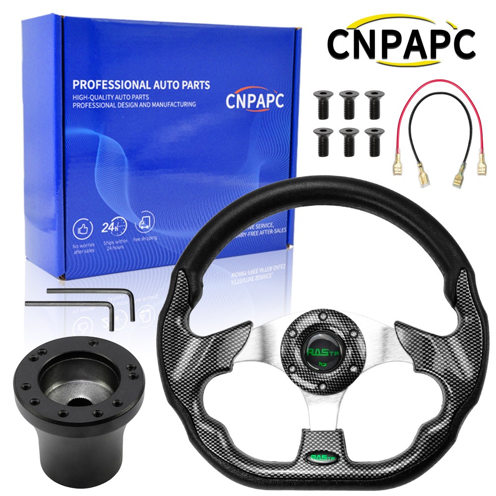 13in Aluminum Golf Cart Steering Wheel + Hub Adapter Kit For EZGO TXT RXV