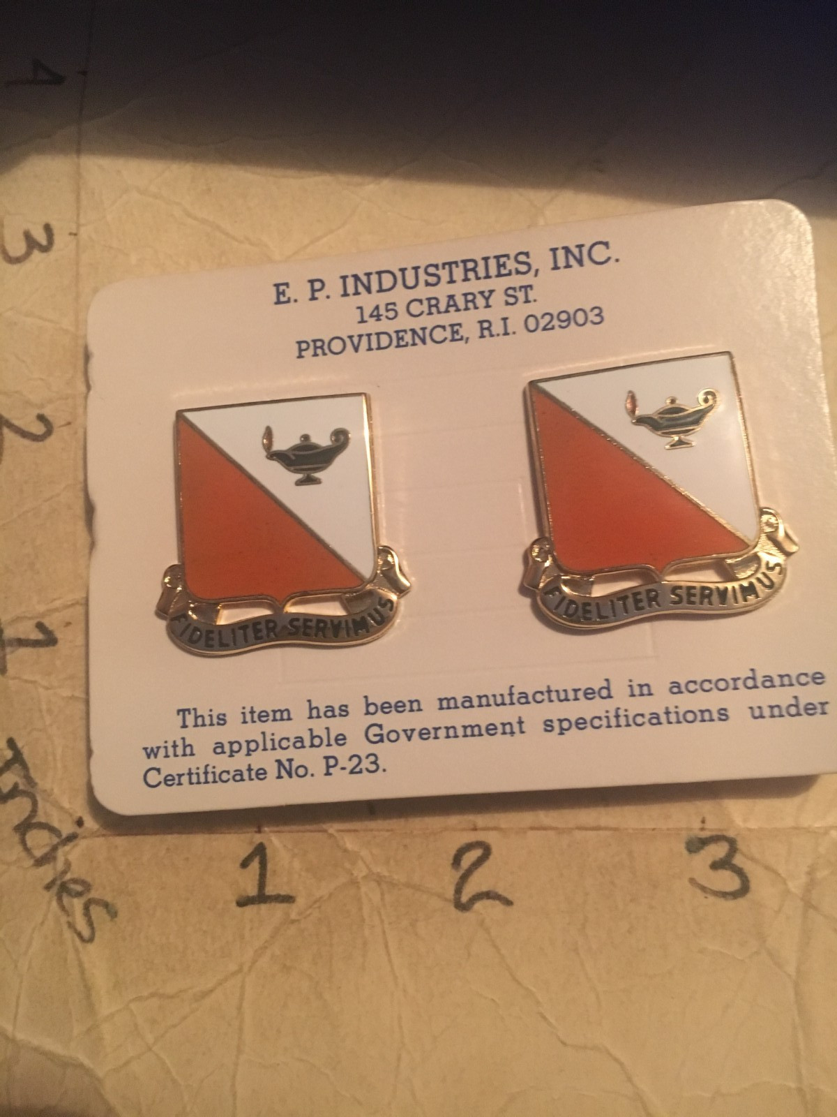 US Army 15th Signal Brigade , cb - Unit Crest, DI, DUI SET OF 2