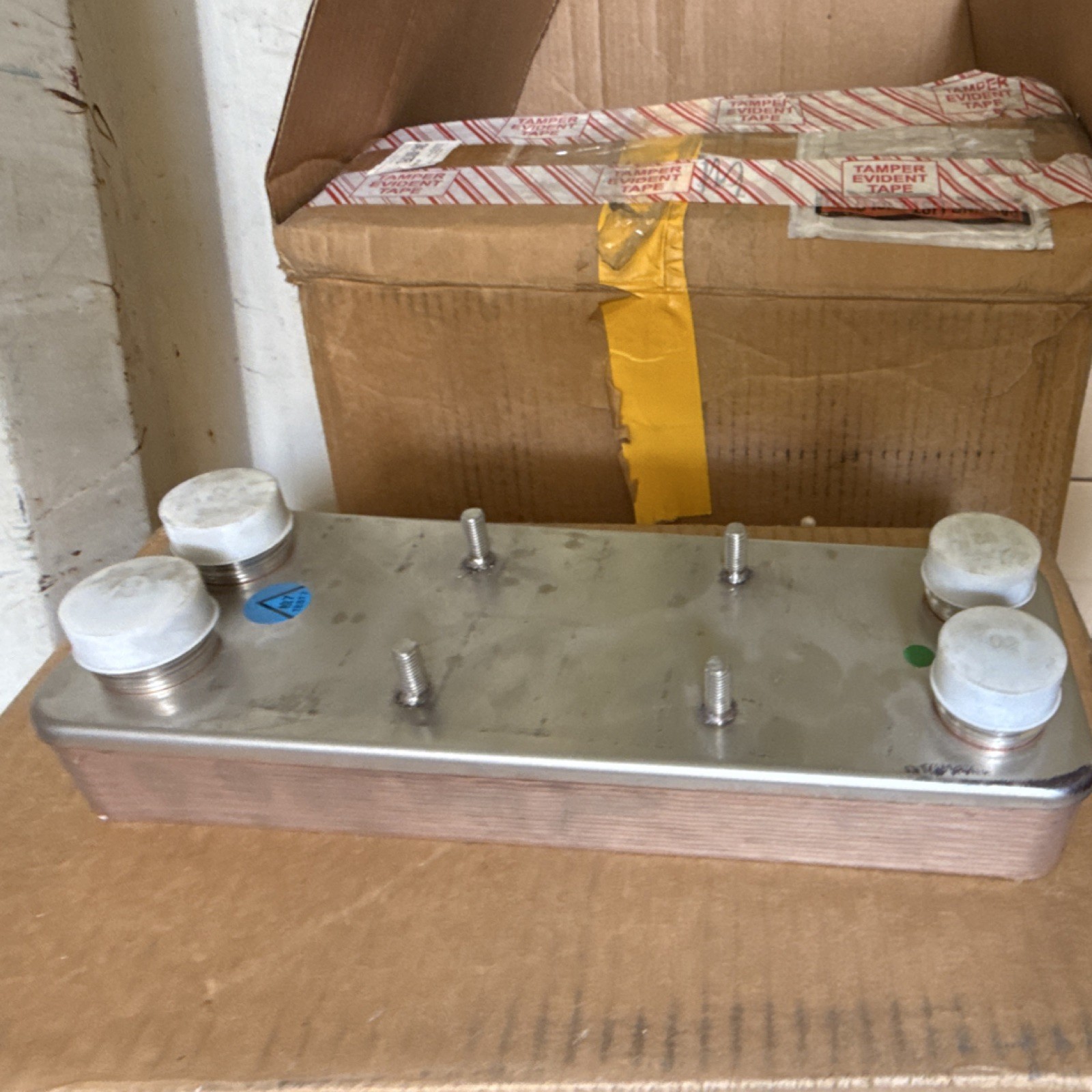 HTG Brazed Plate Heat Exchanger HTG028-14-3.0 Steel Silver R22 R134A R404A