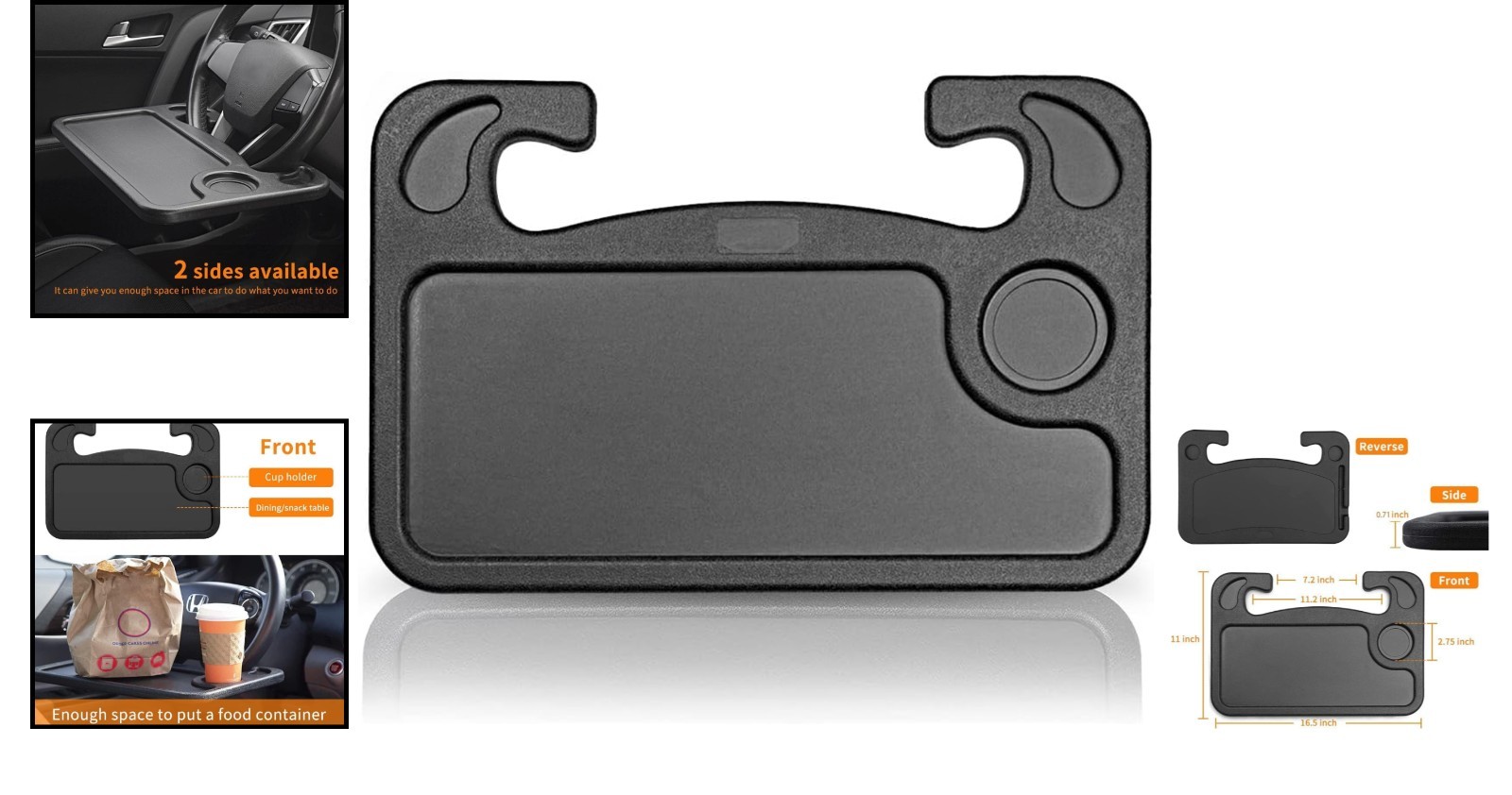 Portable Yet Sturdy Car Steering Table - Your On-the-Go Dining & Work Solution