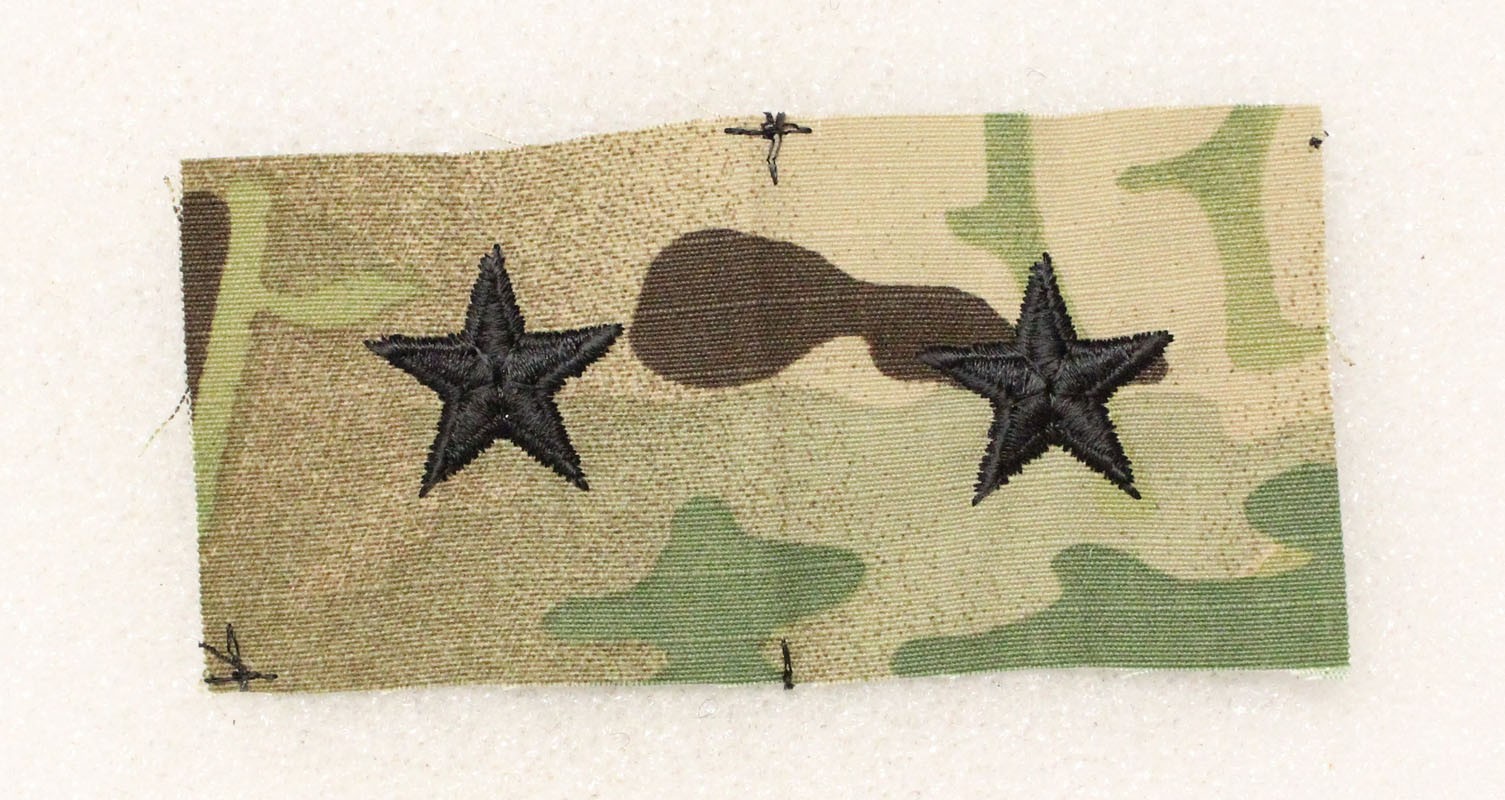 Cloth Military Rank 049: Army Brigadier General, pair - on OCP cloth