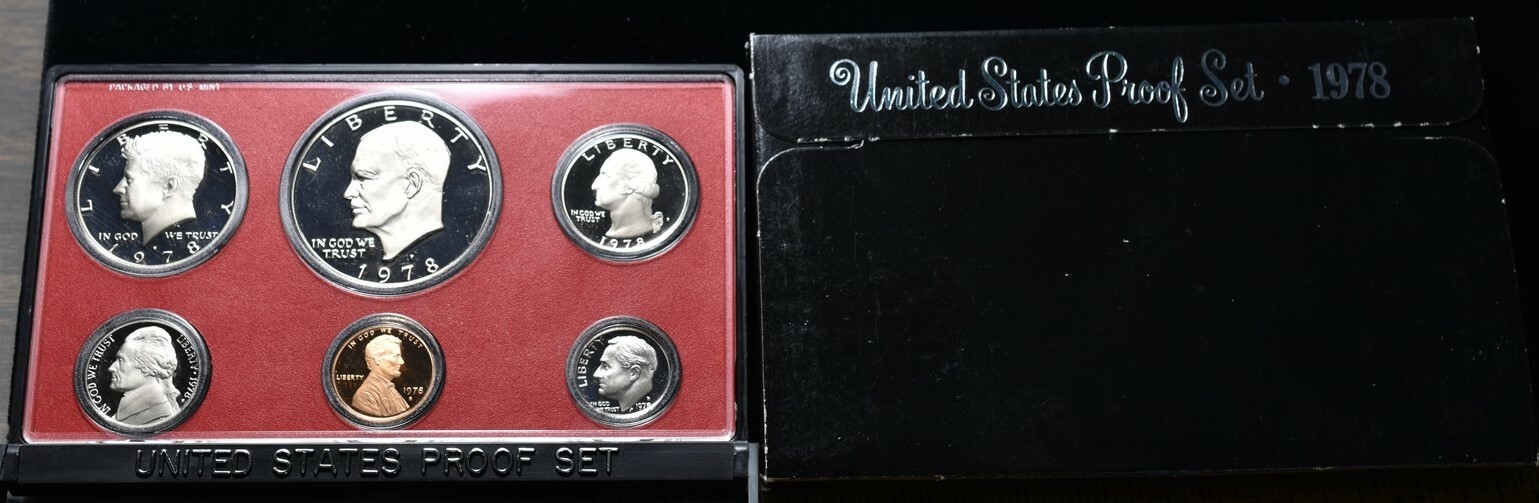1978-S U.S. Mint Proof Set 5 Coins - Pristine Hand Picked Set