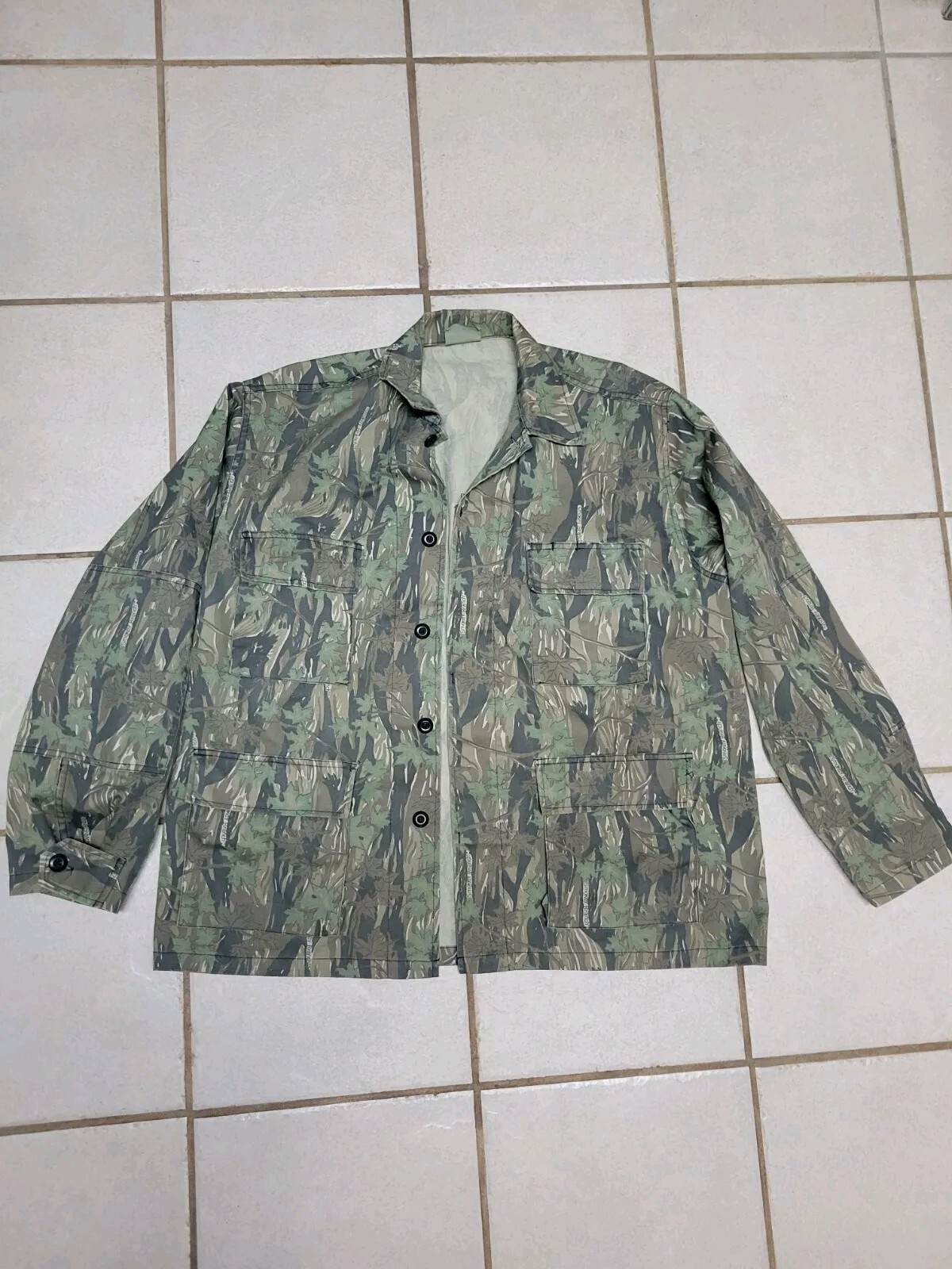 Vtg Military Rothco Ultra Force Jacket SMOKEY BRANCH Camo Camouflage men L EUC