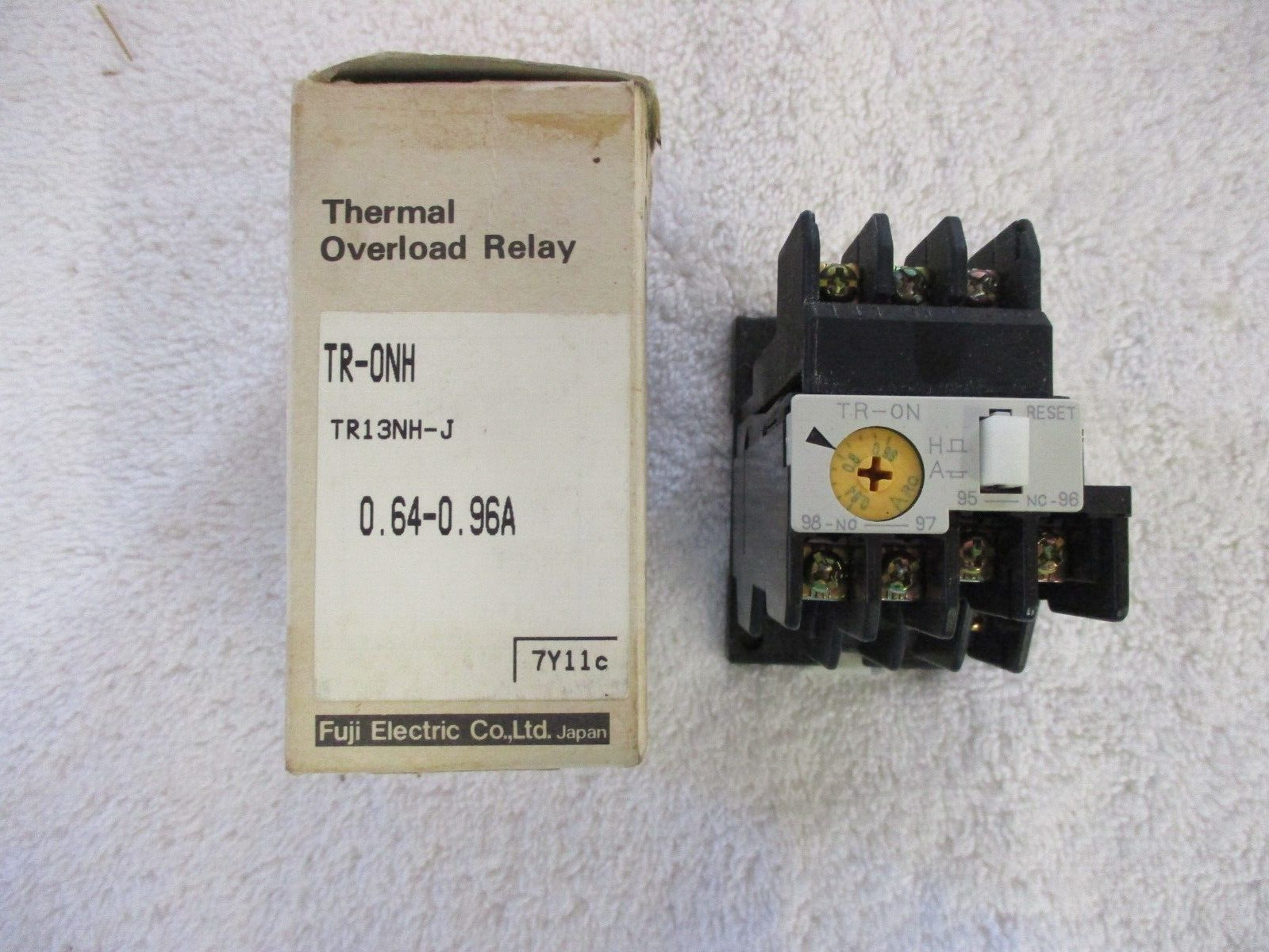 NIB Fuji Electric Thermal Overload Relay 0.64-0.96A TR13NH-J   TR-0NH