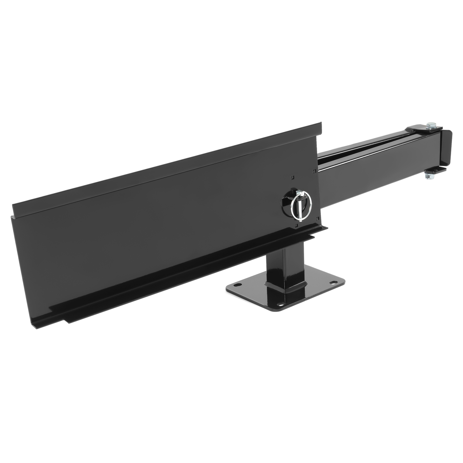 For Grilling  Universal  Powder Coated Black Bumper-Mounted Swing Arm Assembly