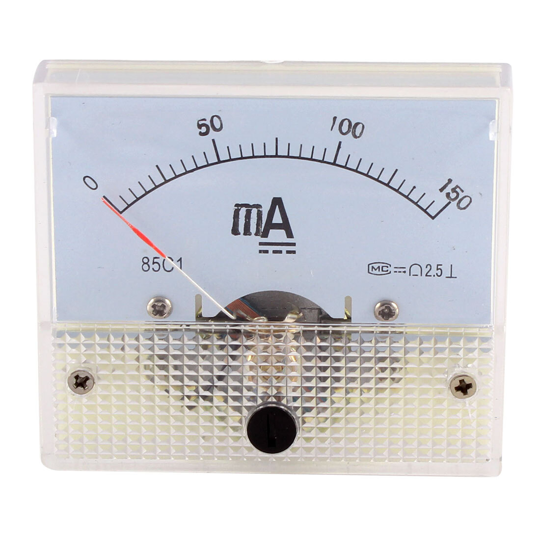 85C1 DC 0-150mA Rectangle Panel Gauge Meter Analog Ampere Ammeter Class 2.5