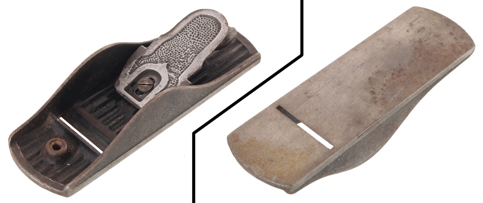 Orig. Body, Frog & Lever for Chaplin Patent No. 15 Block Plane - mjdtoolparts