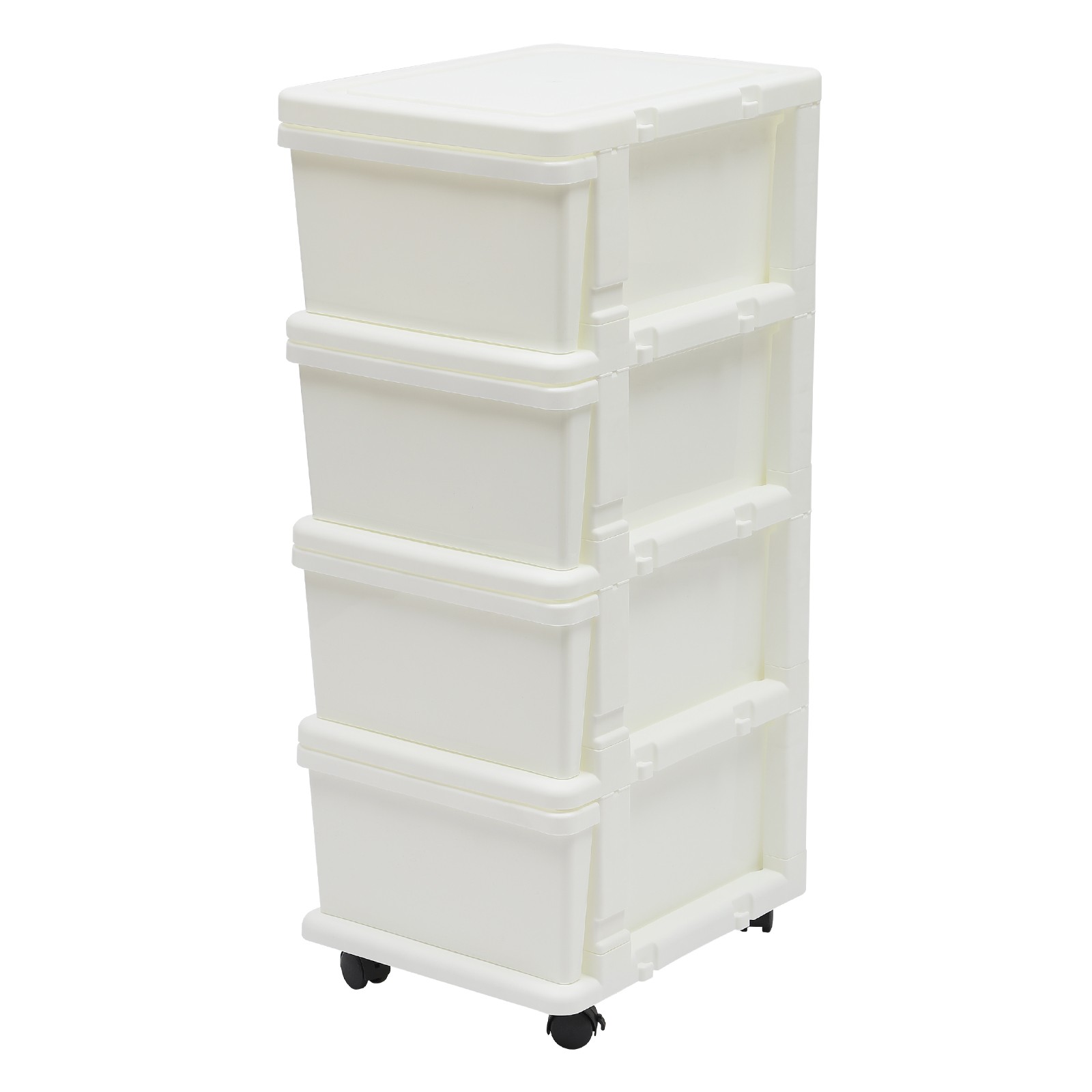 87.8cm(H) Document Storage Box Movable Office File Drawer Organizer W/ 4 Drawers
