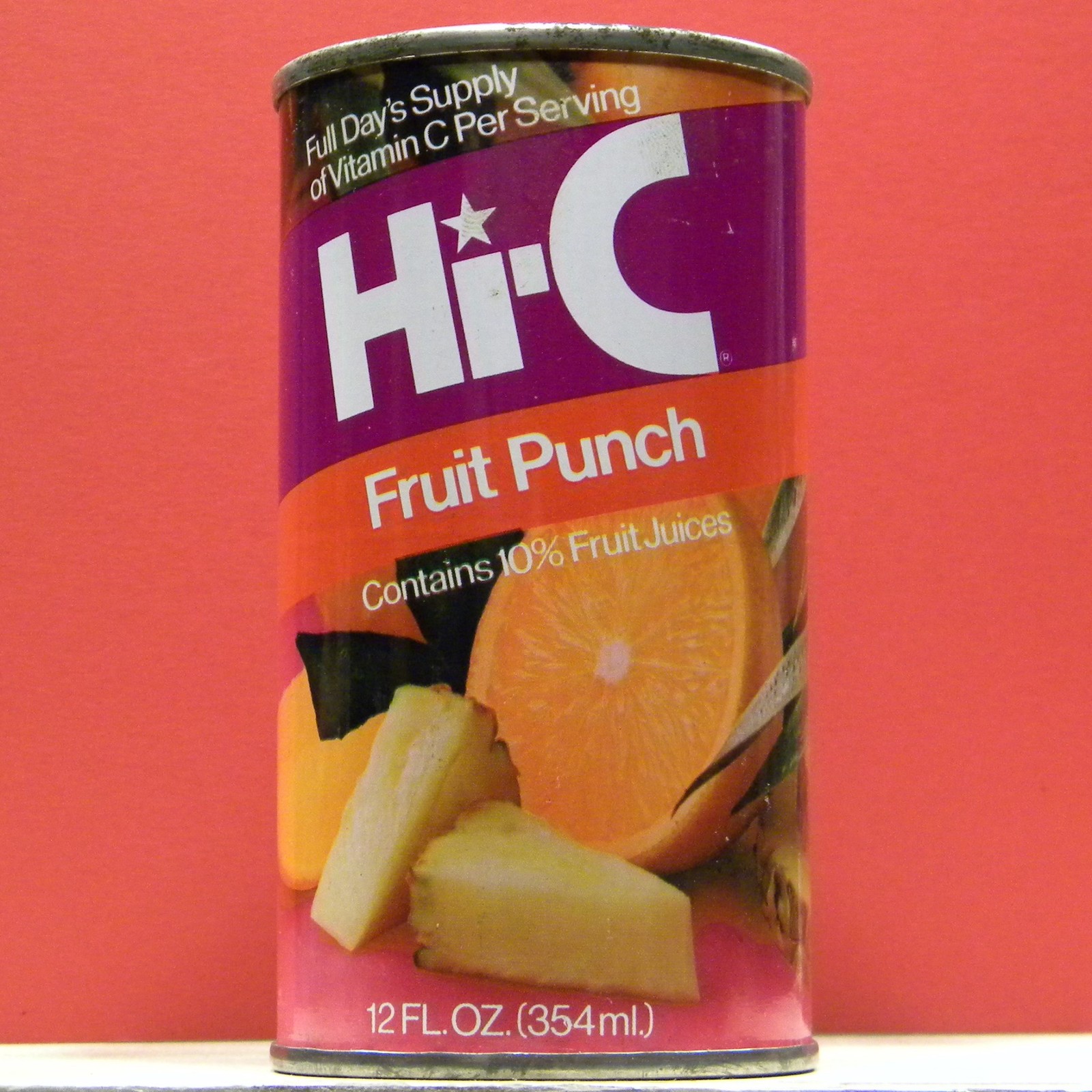 Hi-C Fruit Punch Coin Bank Can Bottom Plug by Coca Cola Houston Texas S257 H/G