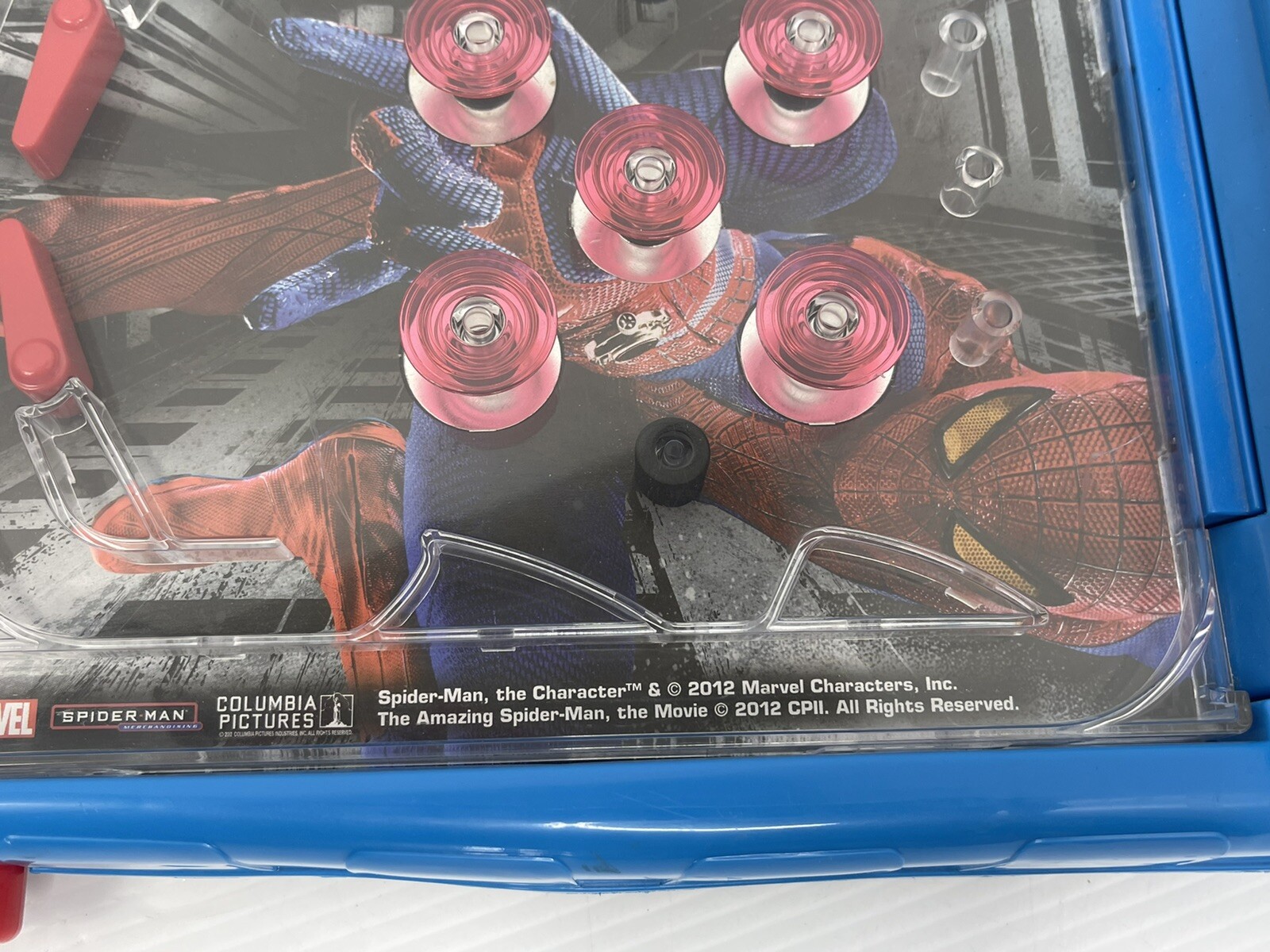 Marvel Comics The Amazing Spider Man Electronic Tabletop Pinball Game 2012 *READ