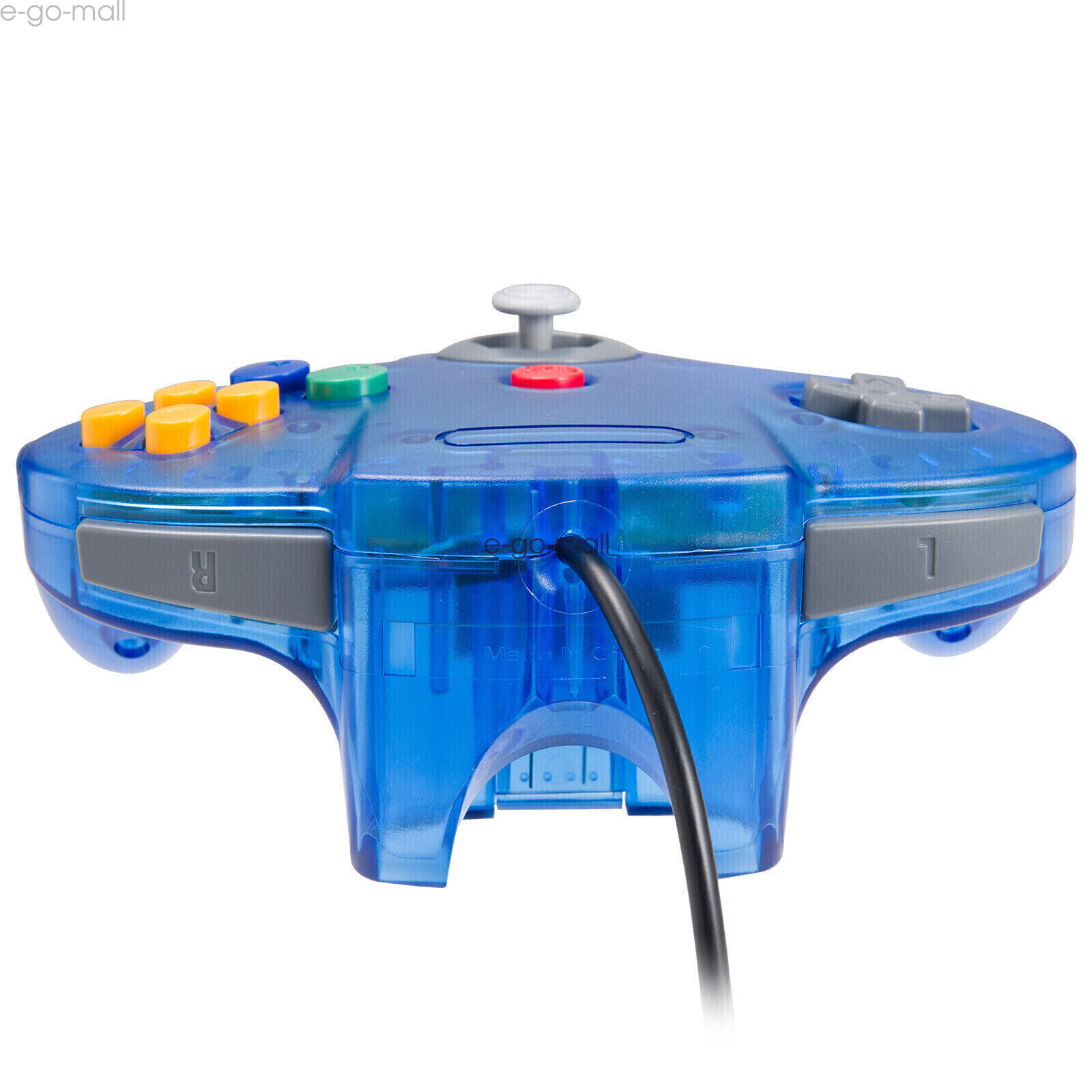 Classic N64 Wired Controller Joystick Remote for Nintendo N64 -Transparent Blue