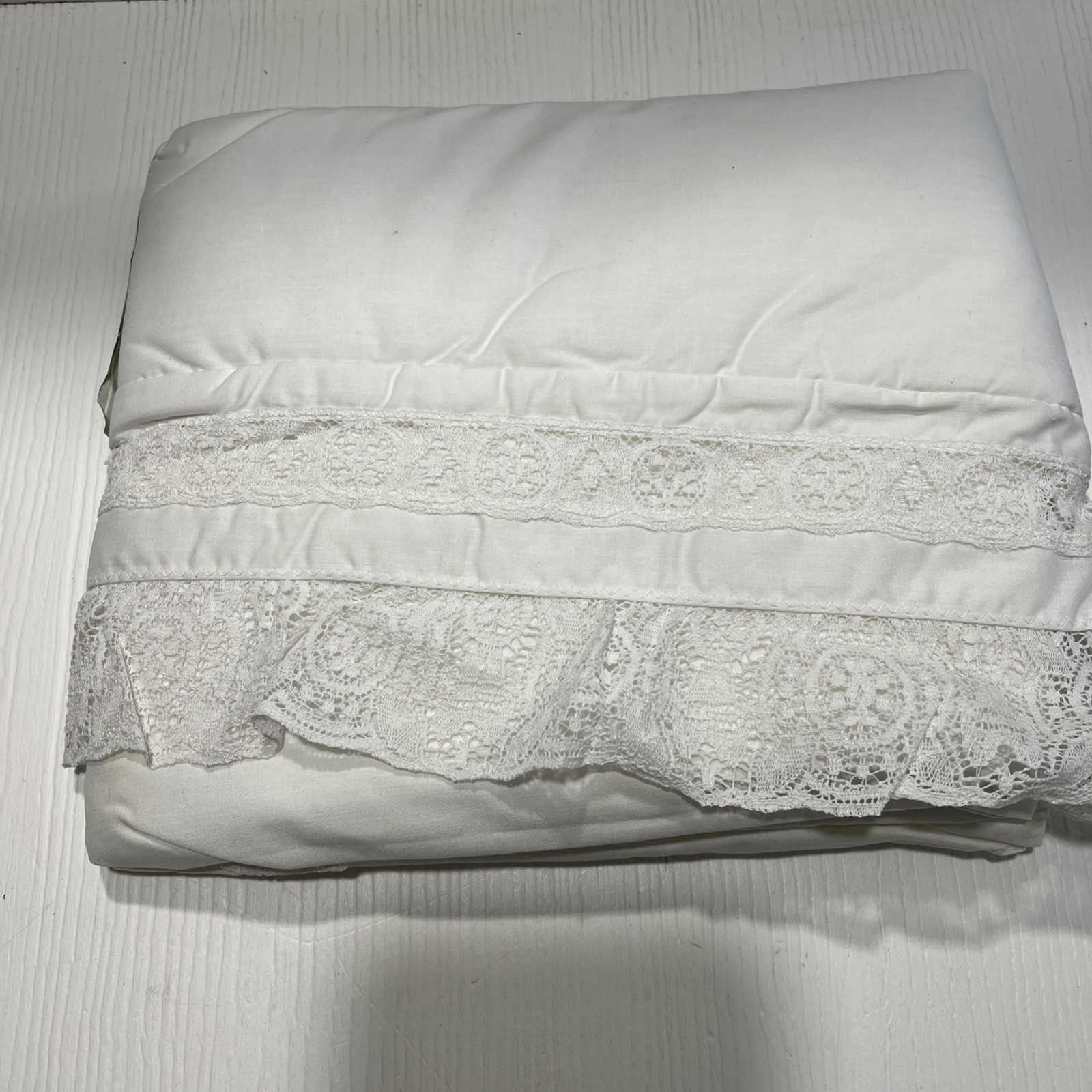 Laura Ashley White Lace Sham ︱(1) ︱PLEASE READ DESCRIPTION