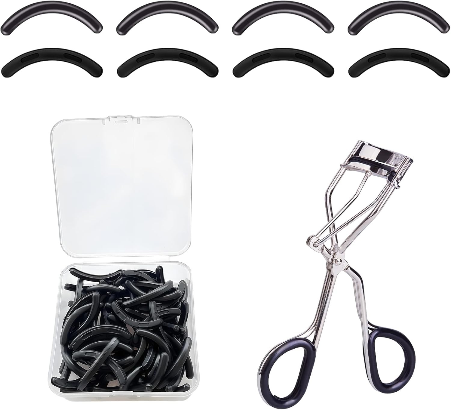 40 Pcs Eyelash Curler Refills, Silicone Eye Lash Curlers Refill Pads Compatible