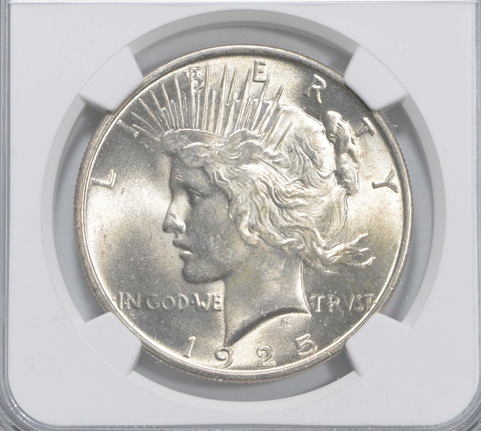 1925 MS63 Peace Silver Dollar 100th Anni 2021 Special Label NGC Graded