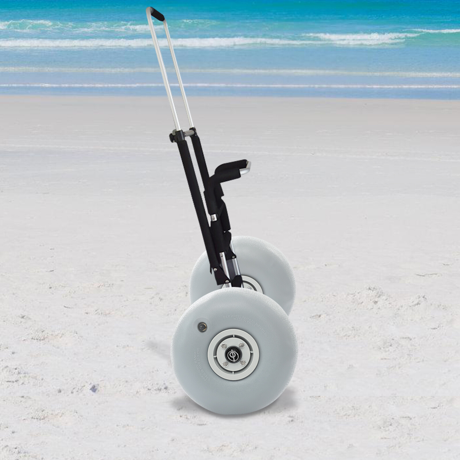 20mm/0.79in Grey Balloon Beach Sand Tire, Beach Balloon Wheel, Beach Cart Tires