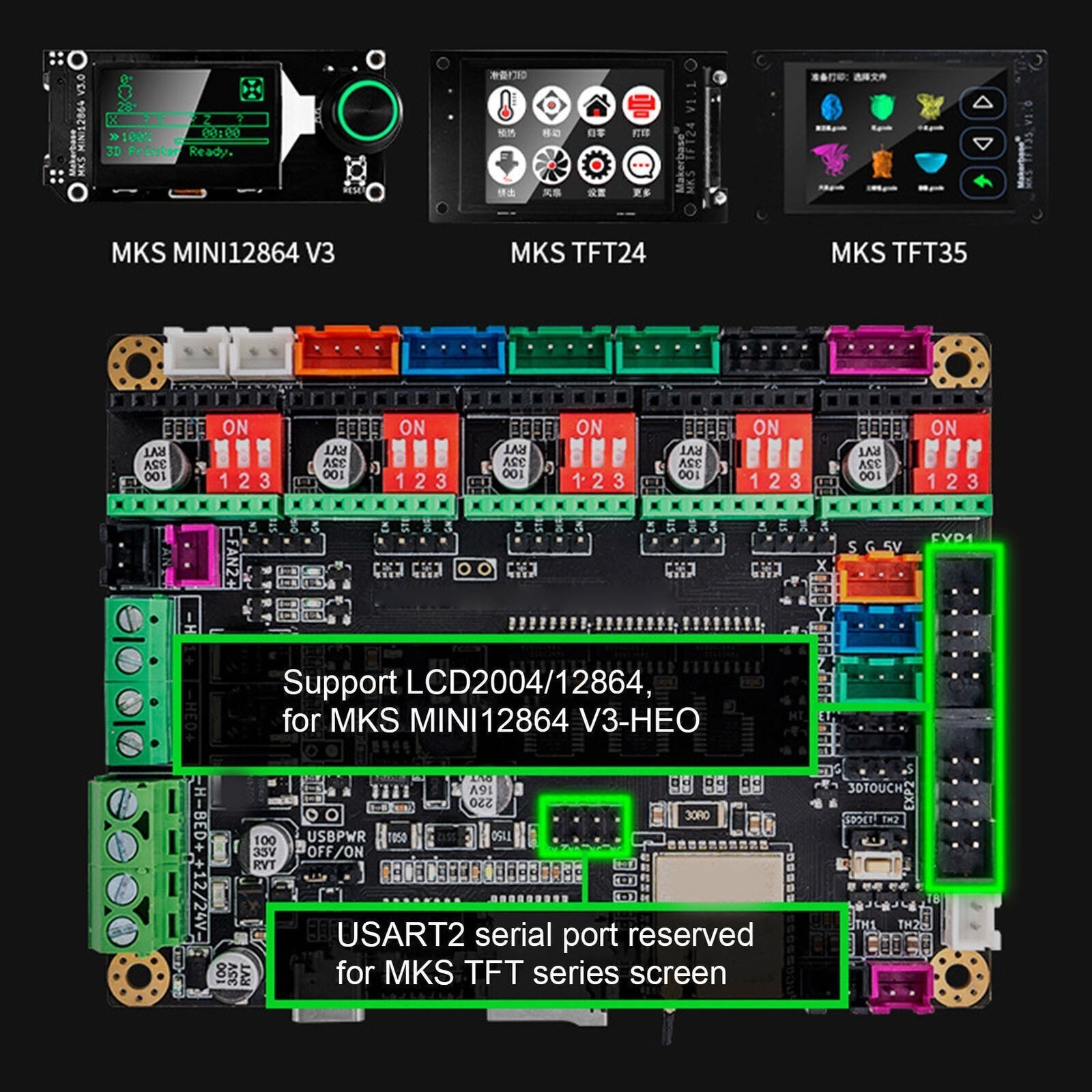 32 3D Printer Motherboard 32 Bit Control Board Additive Manufacturing Product