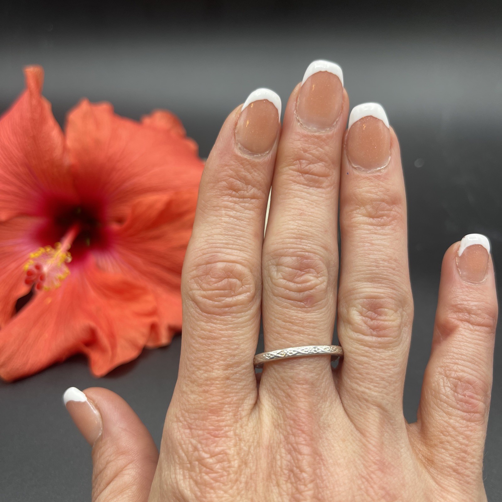 Stunning Unique Handmade 925 Sterling Silver Stackable Band Ring #B107