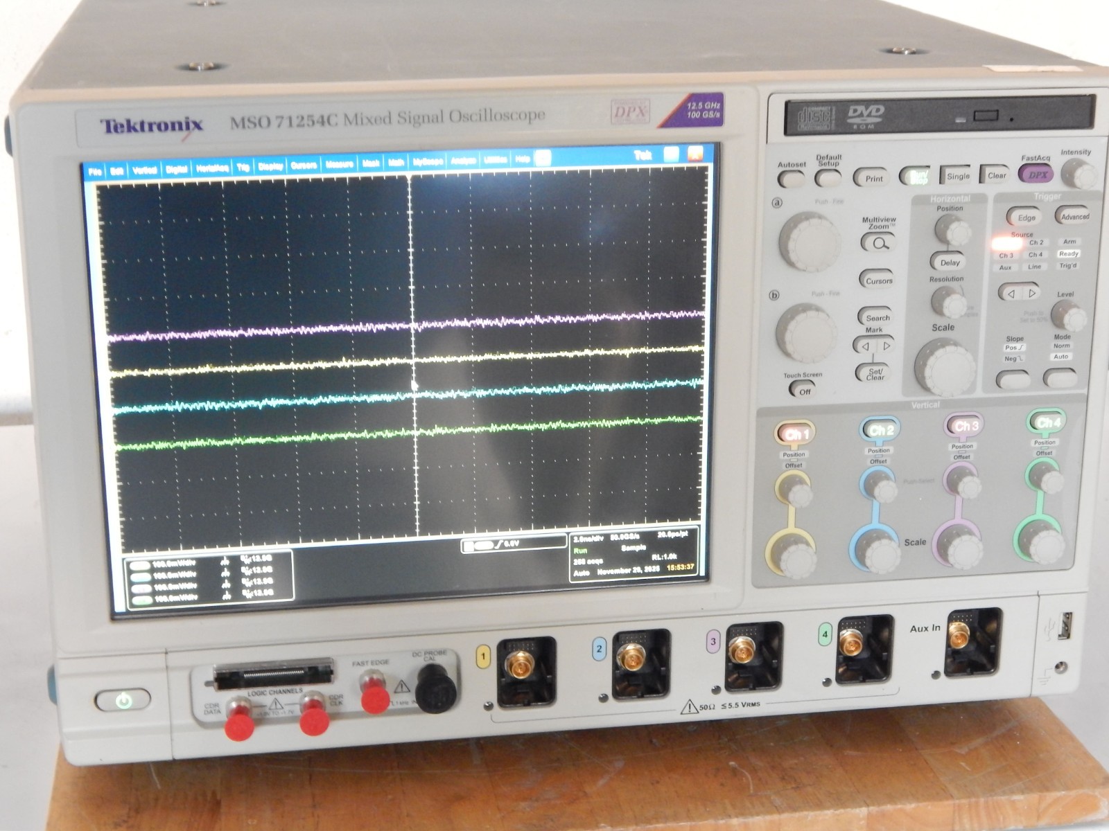 Tektronix MSO71254C Mixed Signal Oscilloscope, 12.5 GHz, 4 + 16 Ch., 100 GS/s