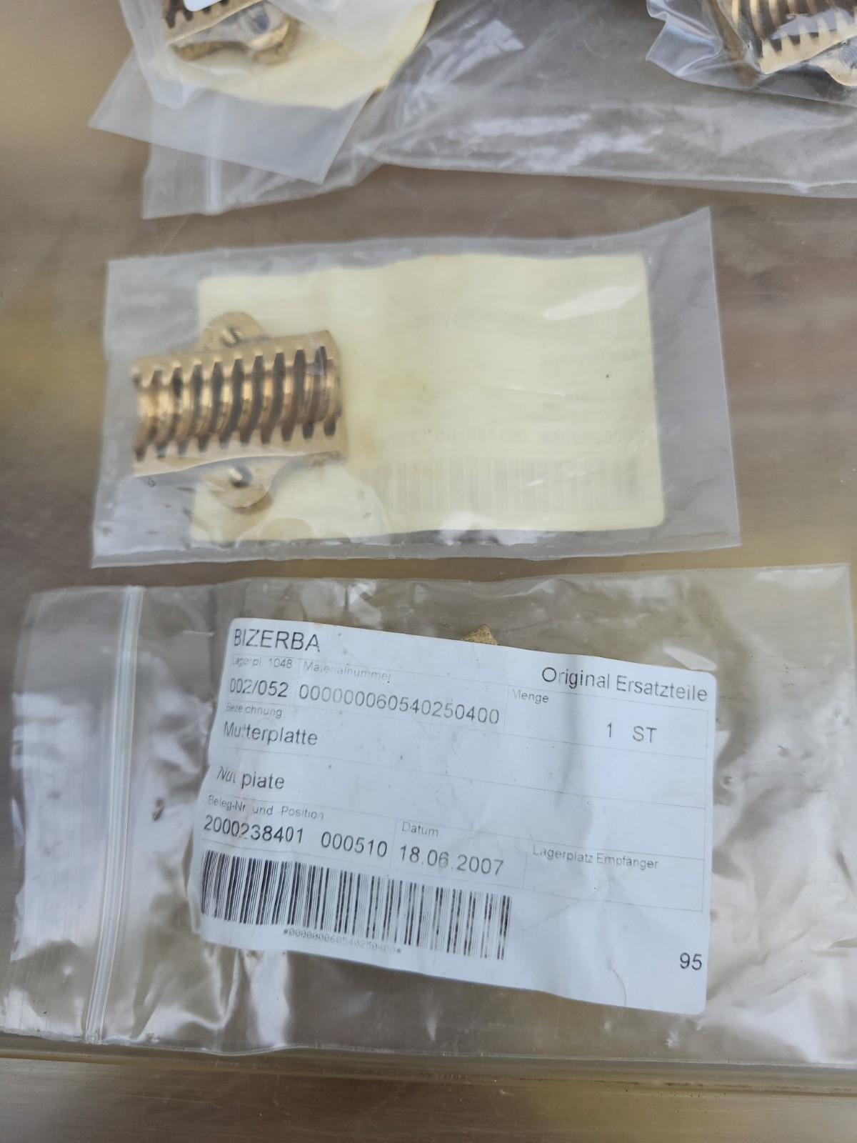 Bizerba Nut Plate 000000060540250400 NEW