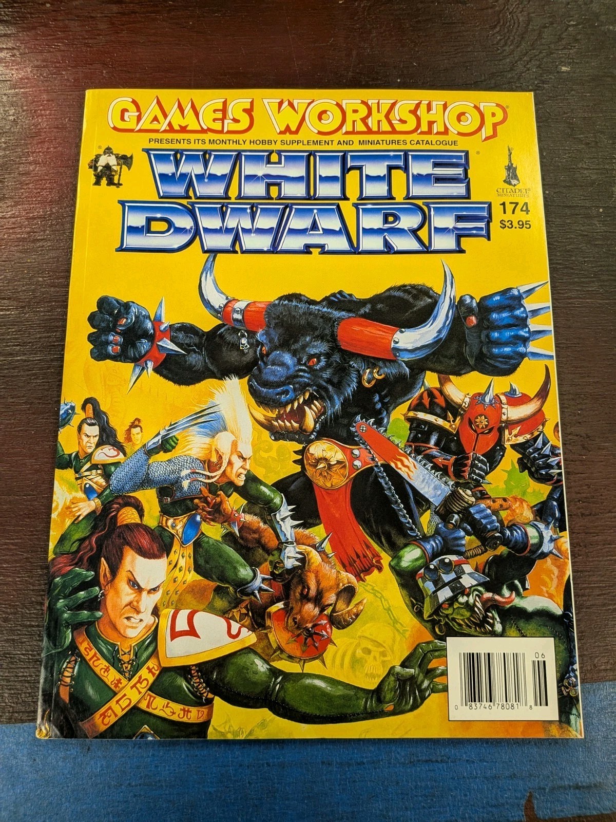 White Dwarf Magazine 174 Games Workshop Blood Bowl Wfb 40K Uncut