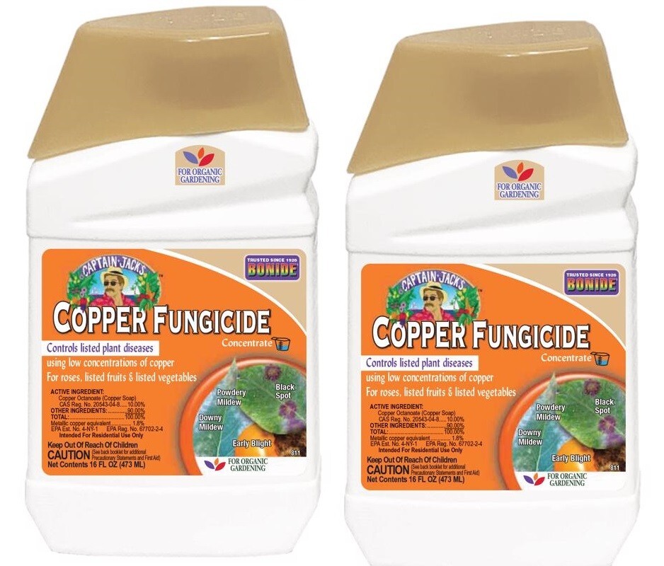 2 ~ Bonide Liquid Copper Fungicide Liquid Concentrate Copper Sulfate 7.0% 16 oz