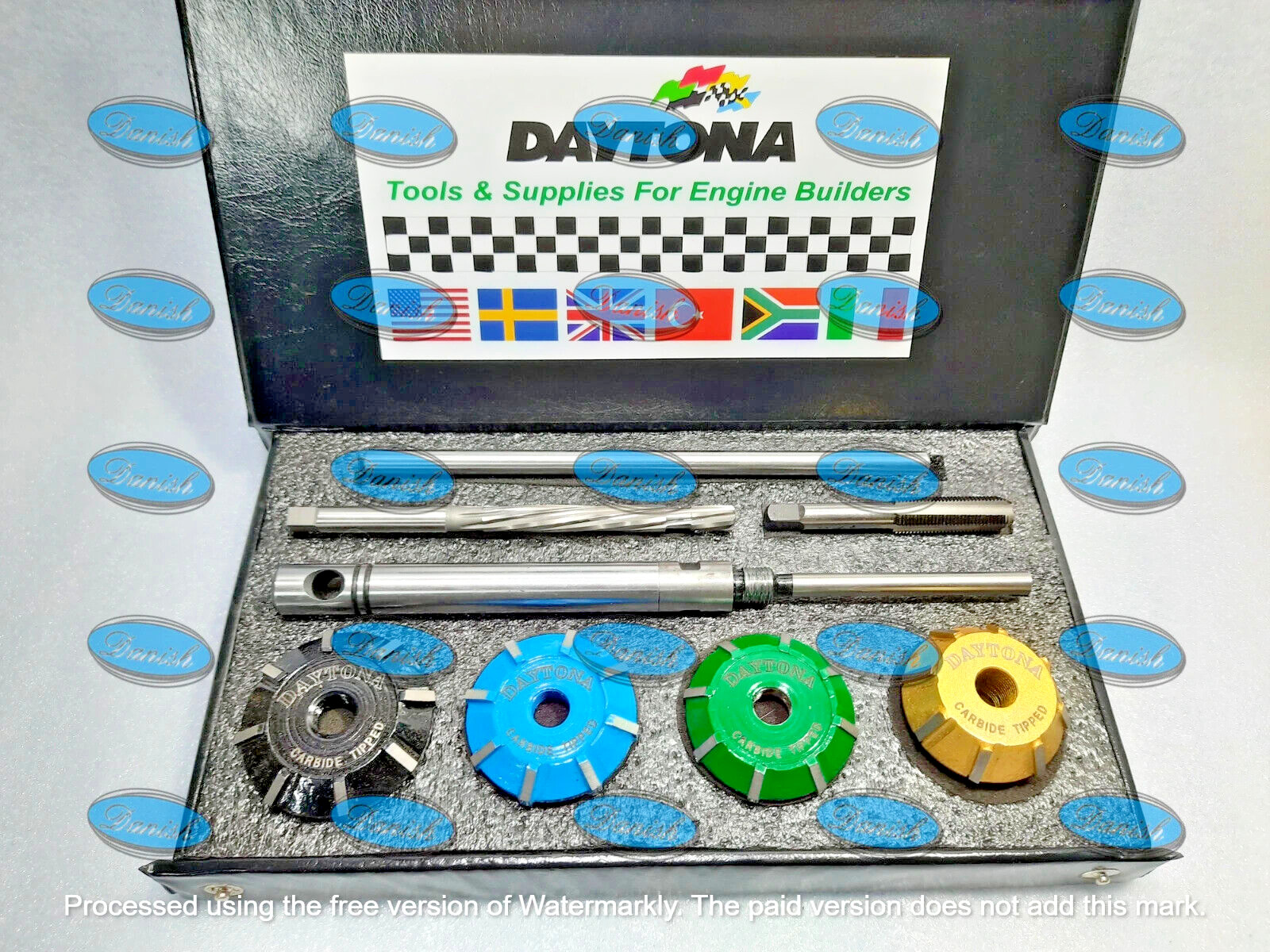 VALVE SEAT CUTTER KIT MODREN MOTOTRCYCLES,CARS 26m-29m 45* 28m-26m 60* CARBIDE