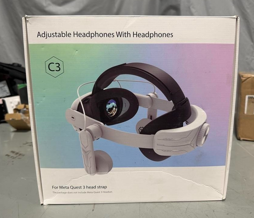 Headphones Head Strap Compatible with Meta Quest 3 Accessories, Comfort On-Ear A
